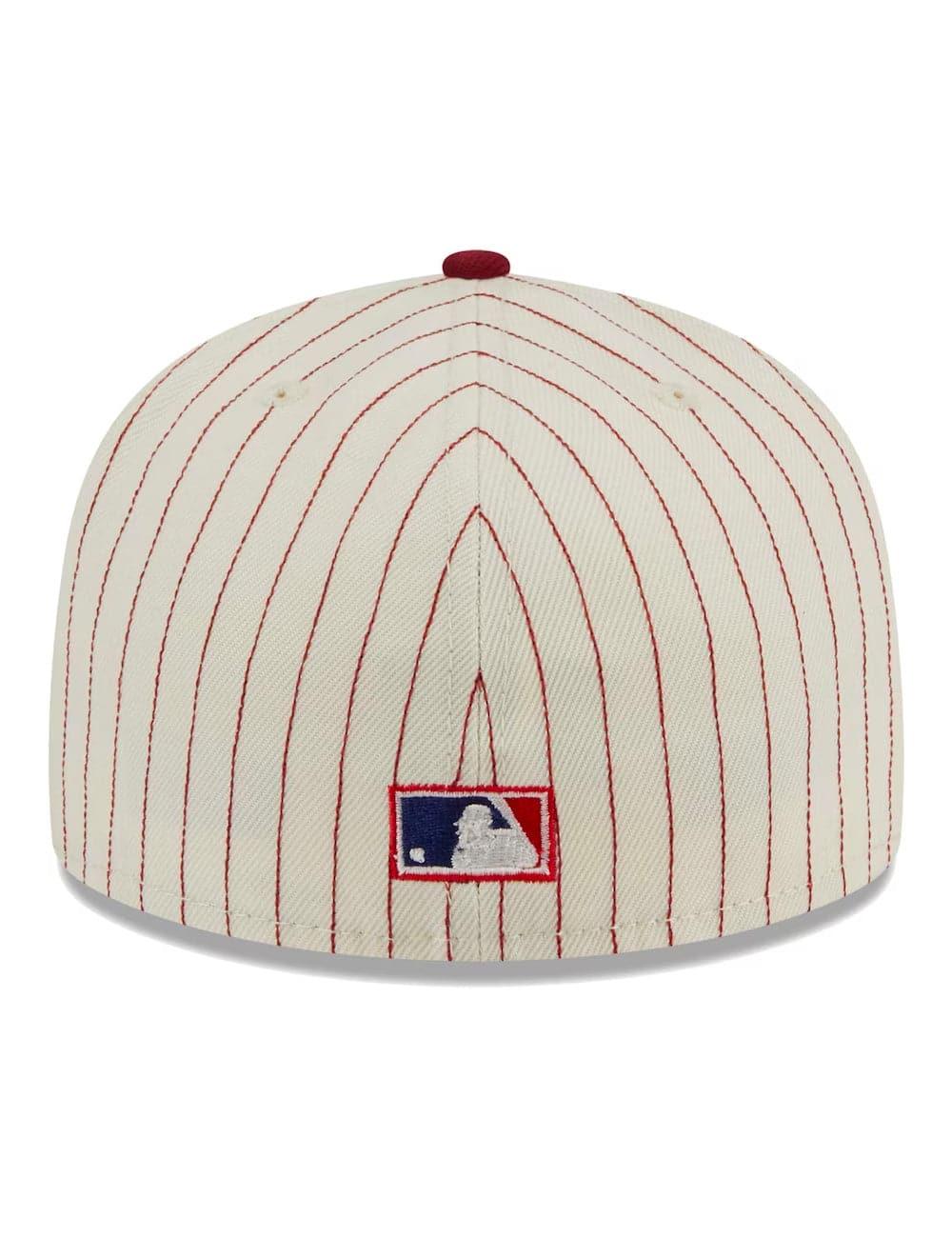 New Era Caps Philadelphia Phillies New Era MLB Retro Script 59FIFTY Fitted Hat - Off White