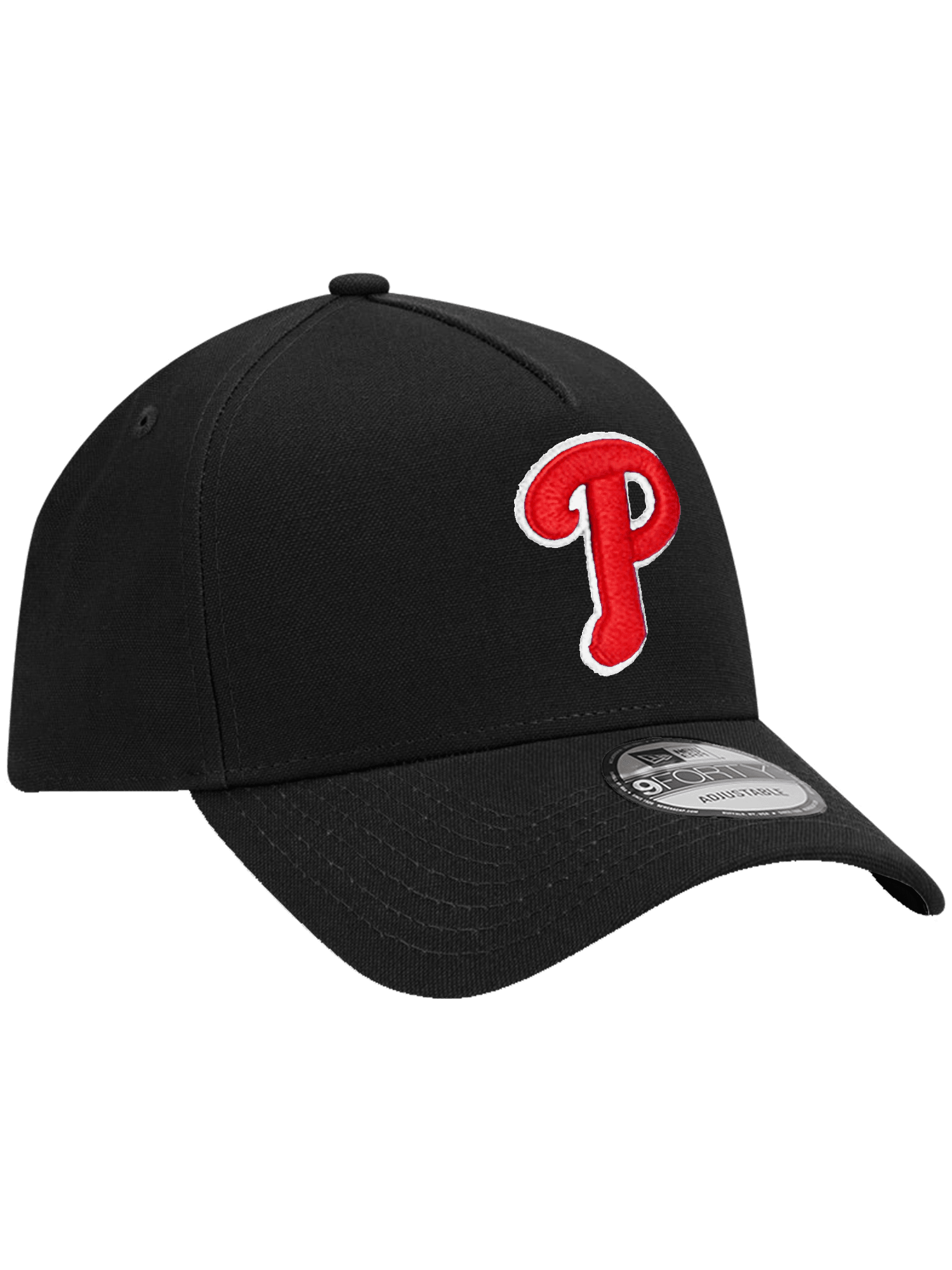 New Era Caps Philadelphia Phillies New Era MLB Team 9FORTY A-Frame Snapback Hat - Black