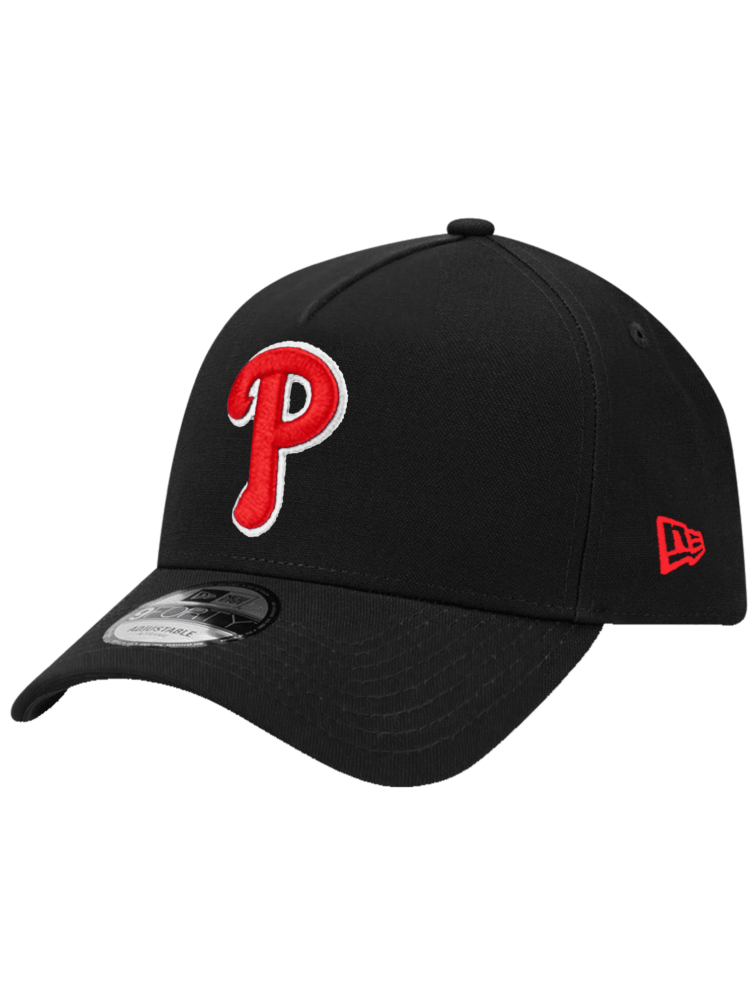 New Era Caps Philadelphia Phillies New Era MLB Team 9FORTY A-Frame Snapback Hat - Black