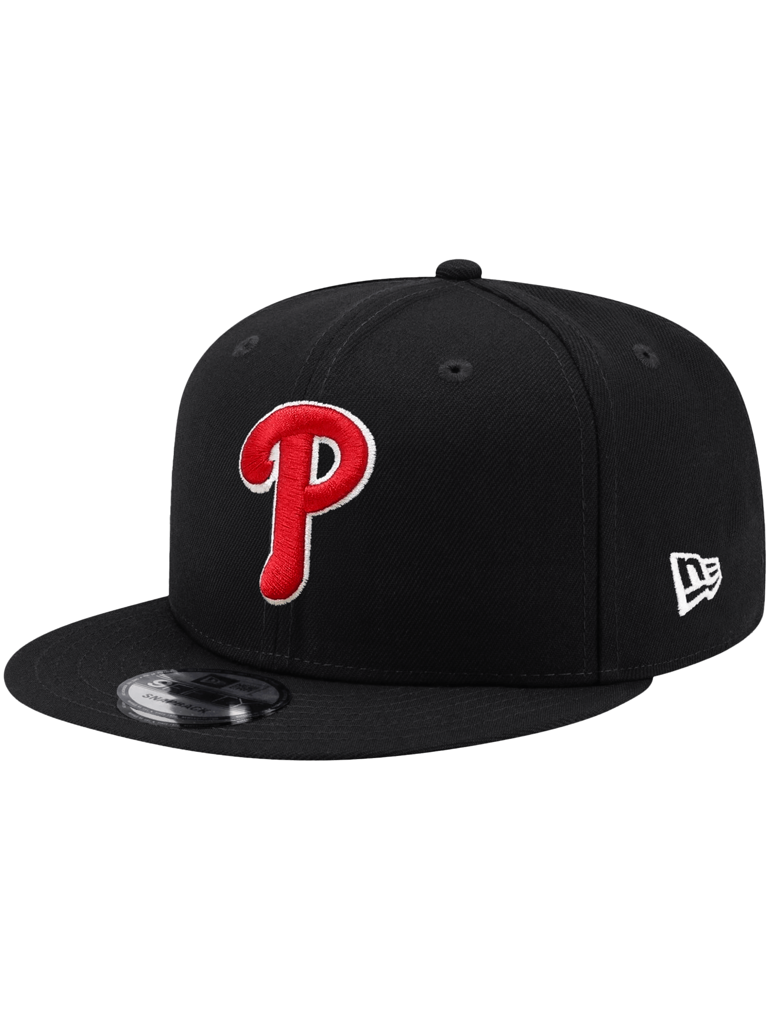 New Era Caps Philadelphia Phillies New Era MLB Team Outline 9FIFTY Snapback Hat - Black