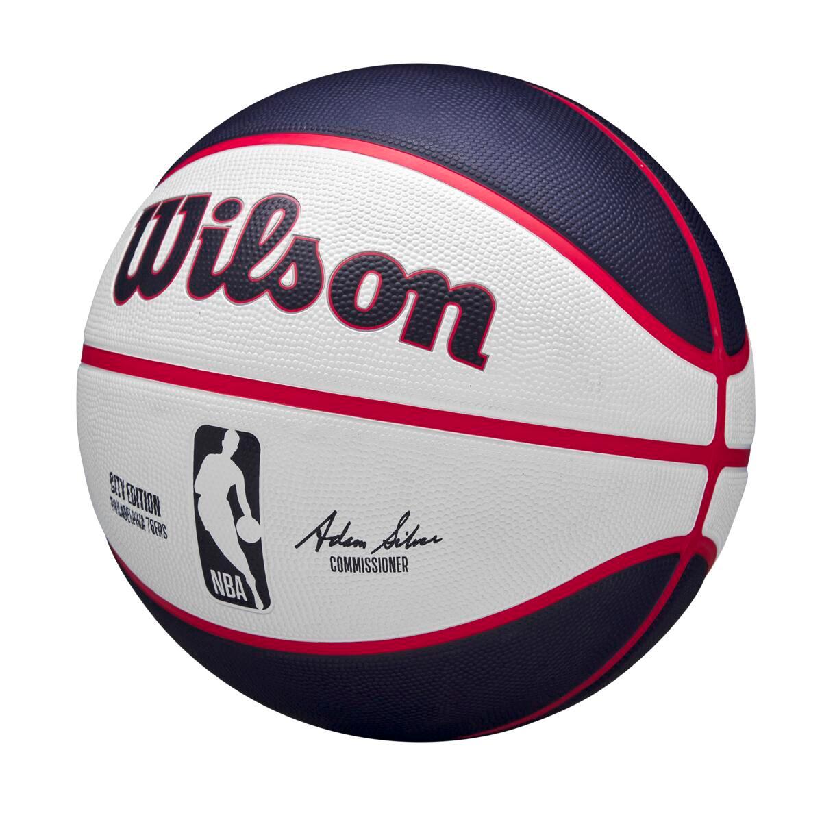 Wilson Sporting Goods Balls Philidelphia 76ers Wilson NBA 24 City Edition Basketball Ball