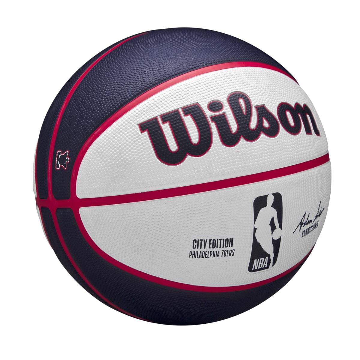 Wilson Sporting Goods Balls Philidelphia 76ers Wilson NBA 24 City Edition Basketball Ball
