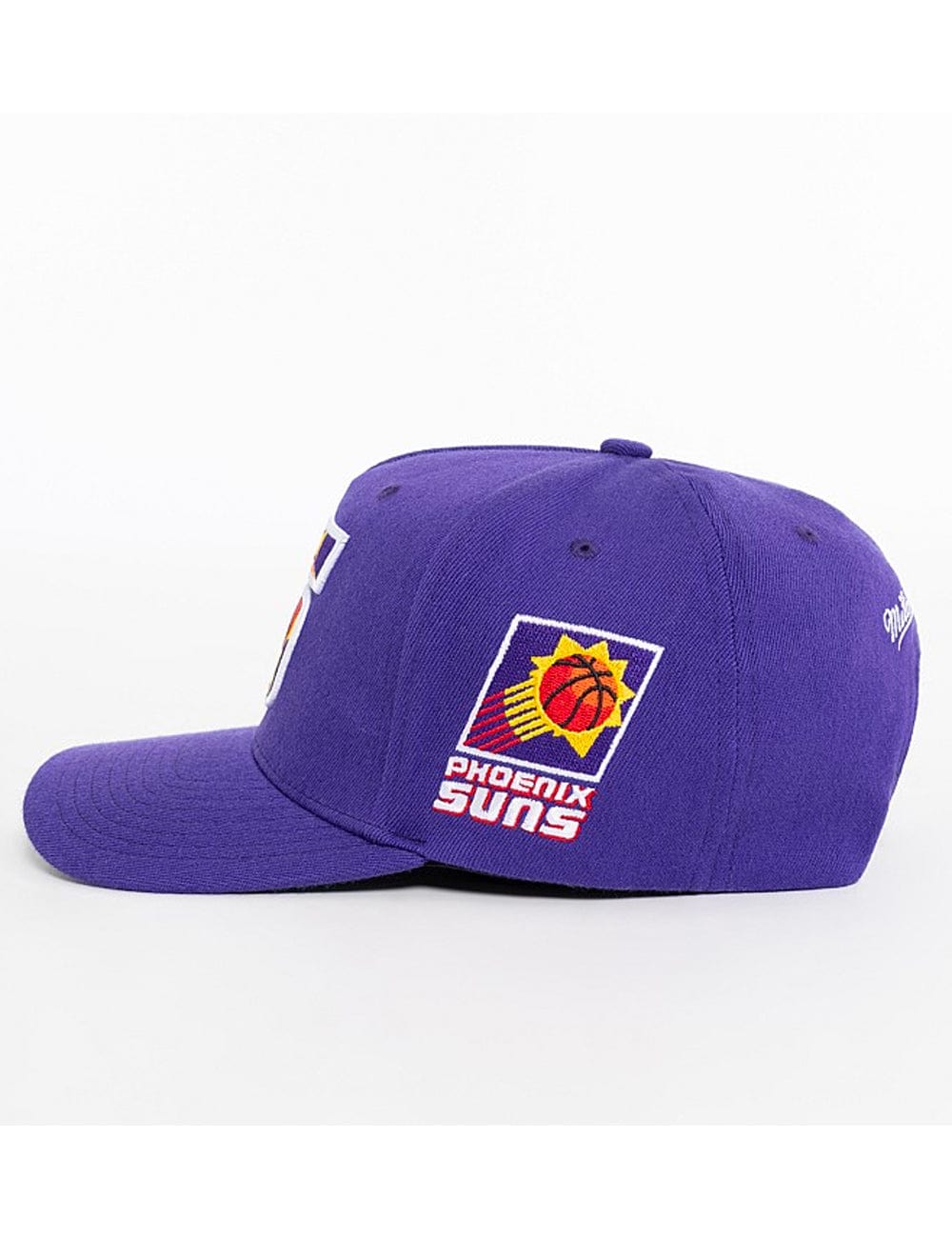 Mitchell And Ness Caps Phoenix Suns Mitchell & Ness NBA Initials Classic Red Snapback Hat - Purple
