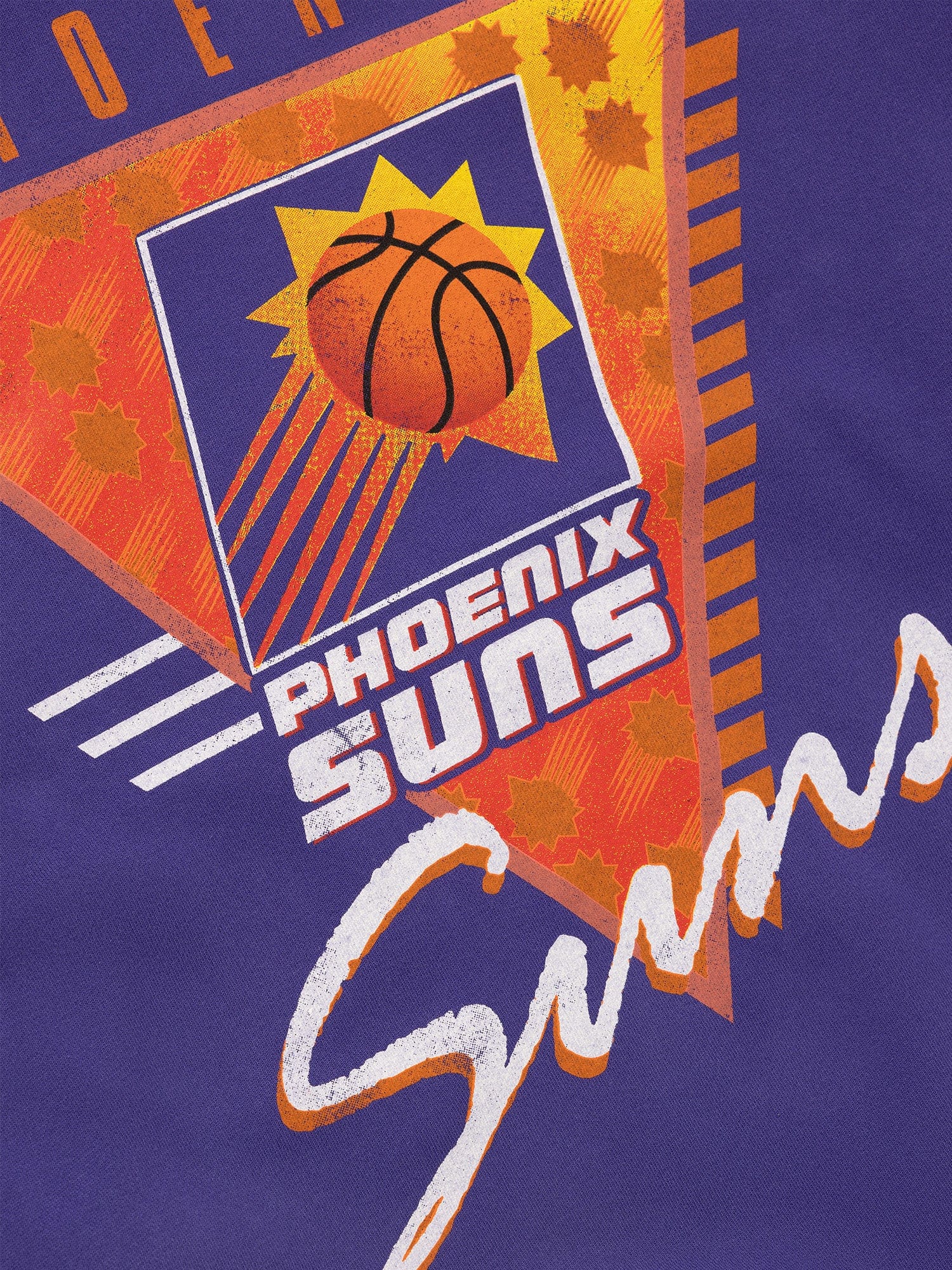 Mitchell And Ness Jumpers Phoenix Suns Mitchell & Ness NBA Tri Logo Vintage Crew Jumper - Faded Purple