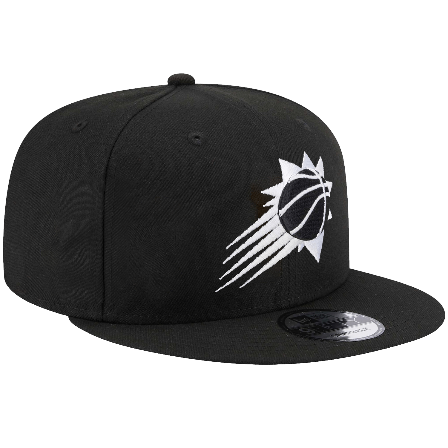 New Era Caps Phoenix Suns New Era NBA Black & White 9FIFTY Snapback Hat