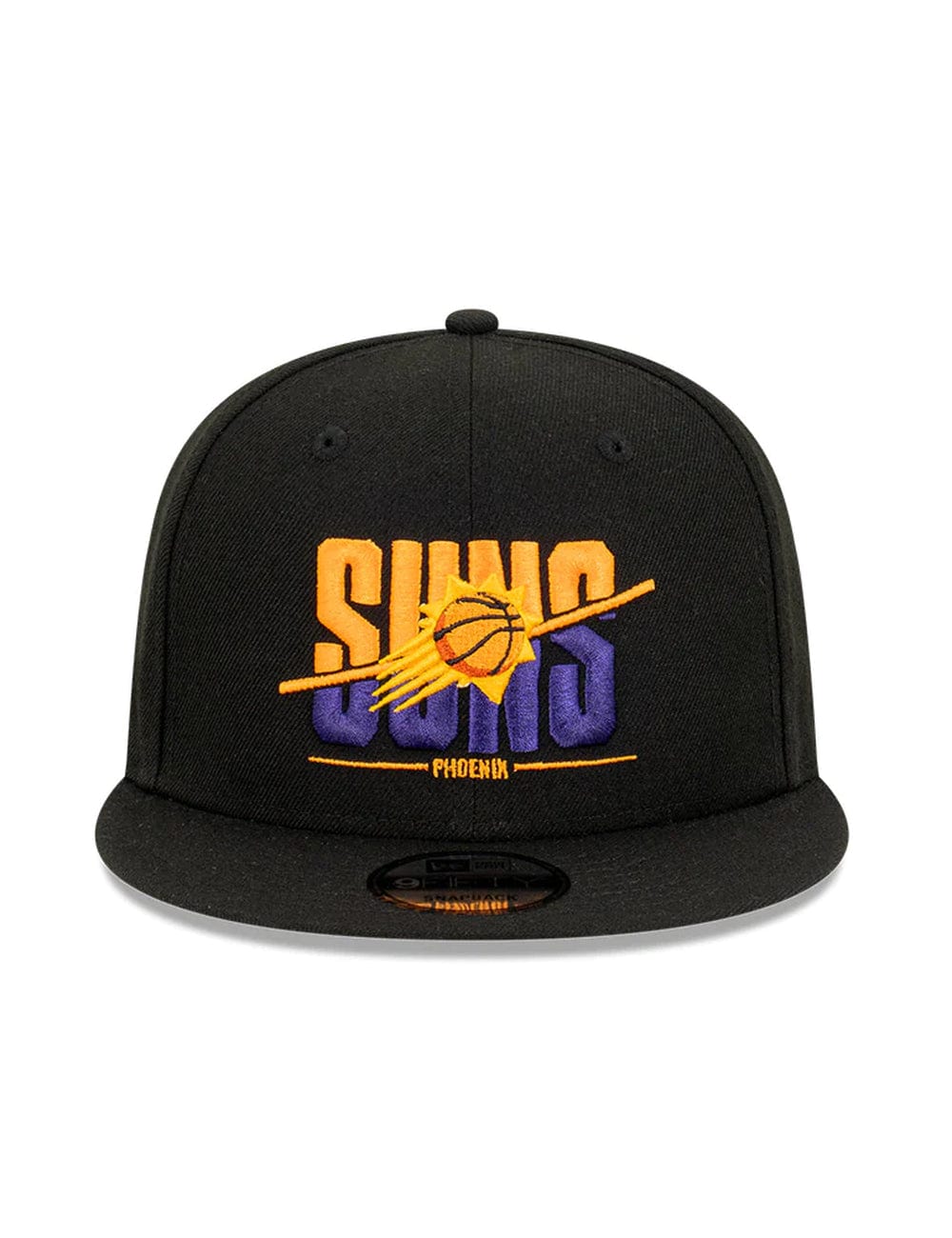 New Era Caps Phoenix Suns New Era NBA Sliced 9FIFTY Snapback Hat - Black
