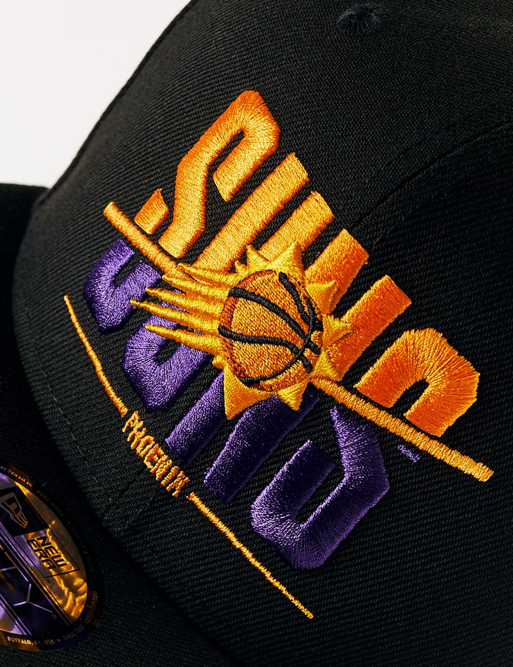 New Era Caps Phoenix Suns New Era NBA Sliced 9FIFTY Snapback Hat - Black