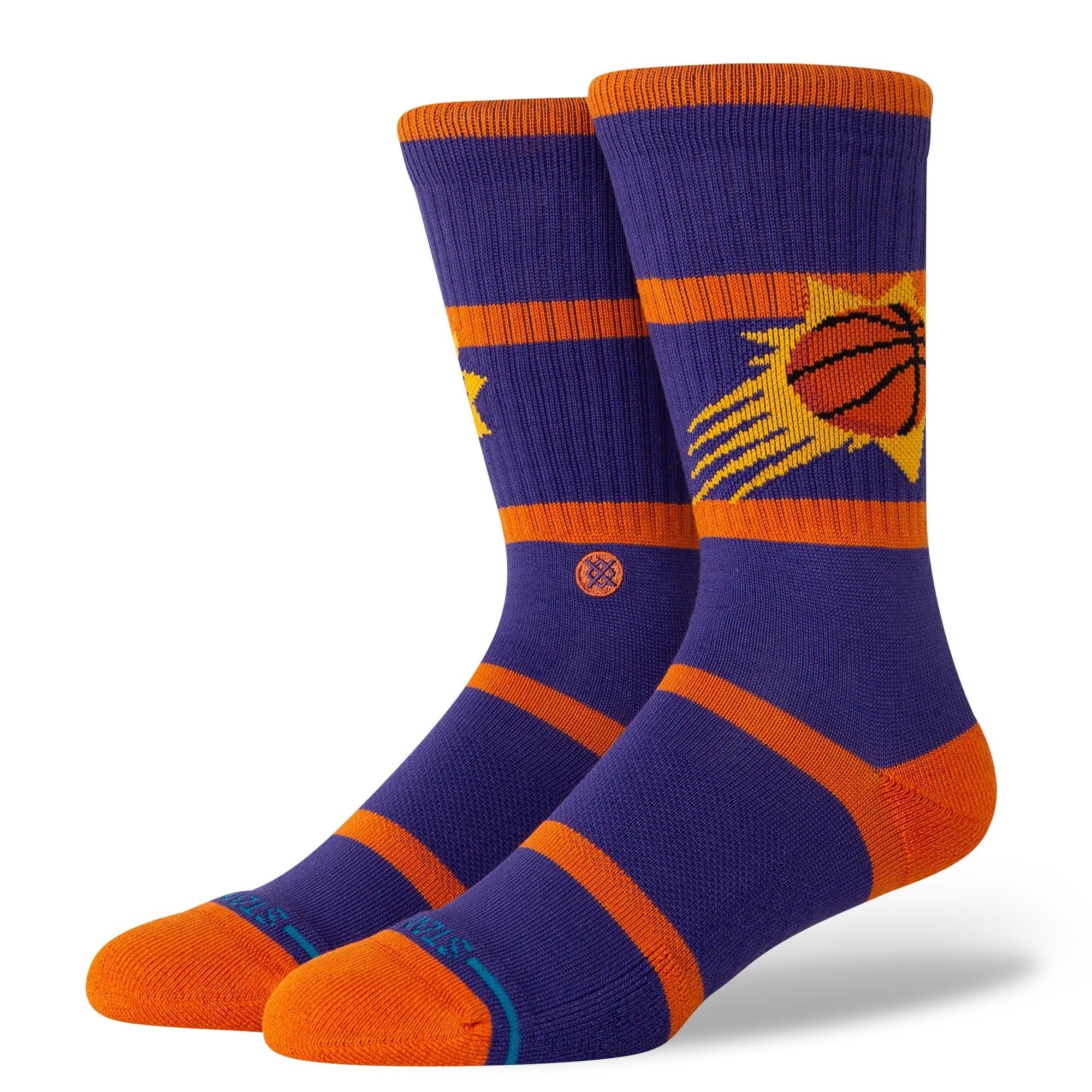 Stance Socks Large (9-12 US) Phoenix Suns Stance NBA Team Prep Crew Socks