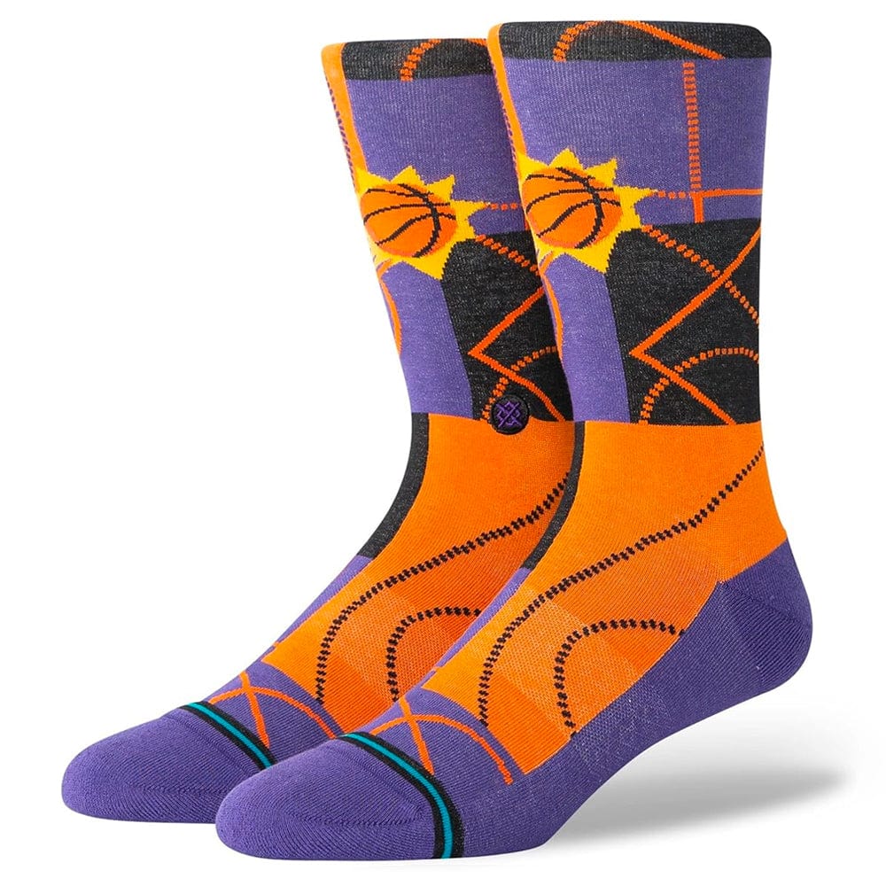 Stance Socks Large (9-12 US) Phoenix Suns Stance NBA Zone Crew Socks - Black
