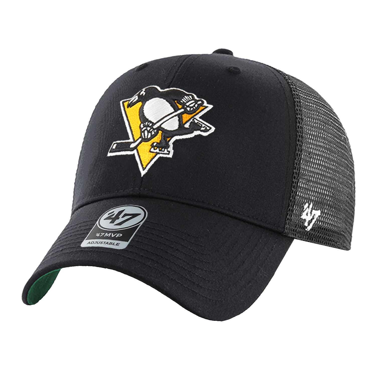 47 Brand Caps Pittsburgh Penguins '47 NHL Branson MVP Trucker Snapback Hat - Black