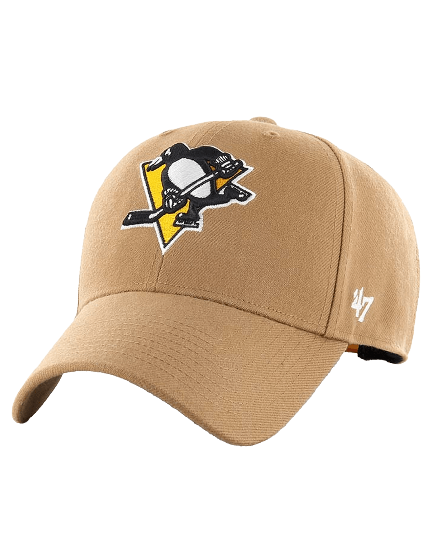 47 Brand Caps Pittsburgh Penguins '47 NHL Team MVP Snapback Hat - Camel