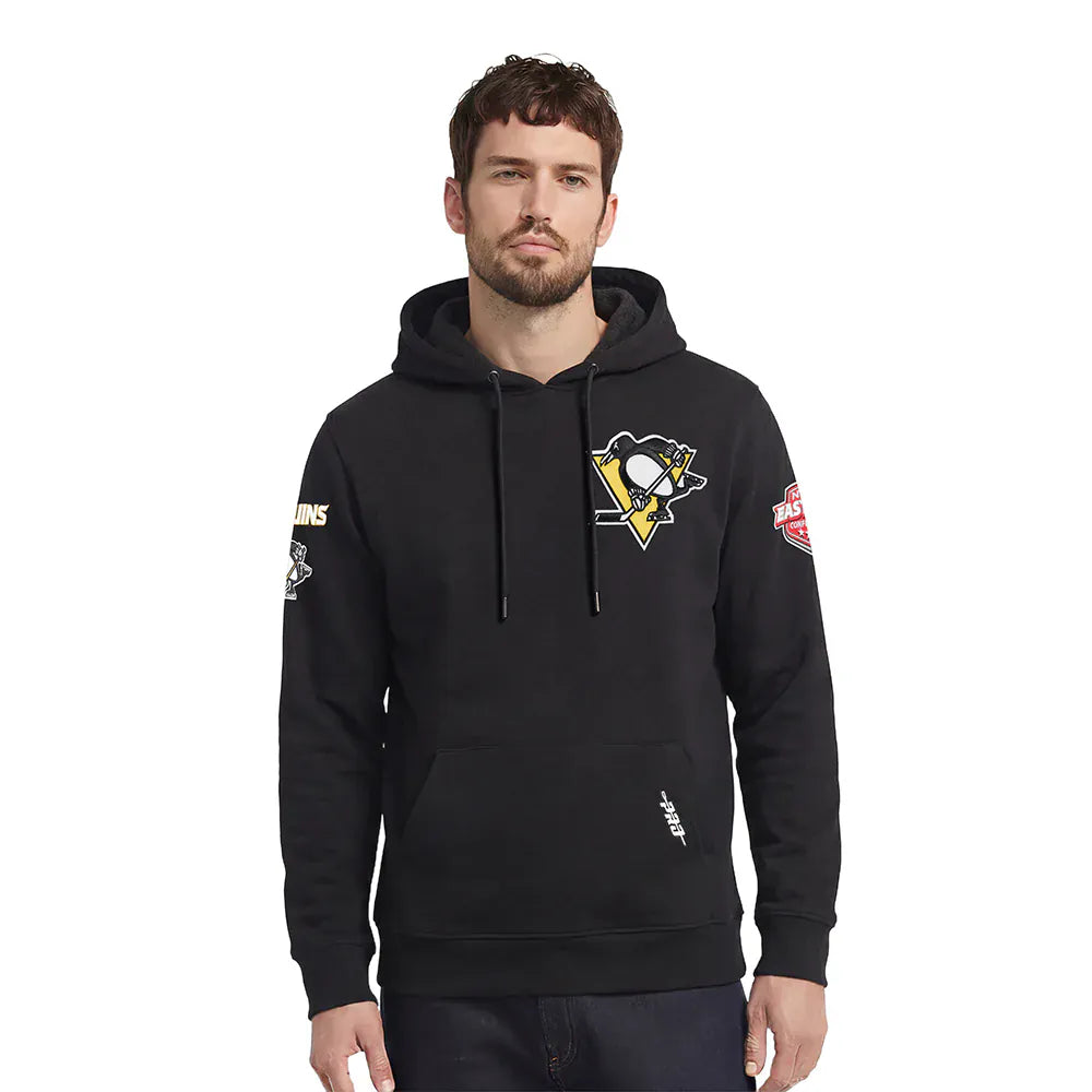 Pro Standard Jumpers Pittsburgh Penguins Pro Standard NHL Chenille Flex Hoodie Jumper - Black