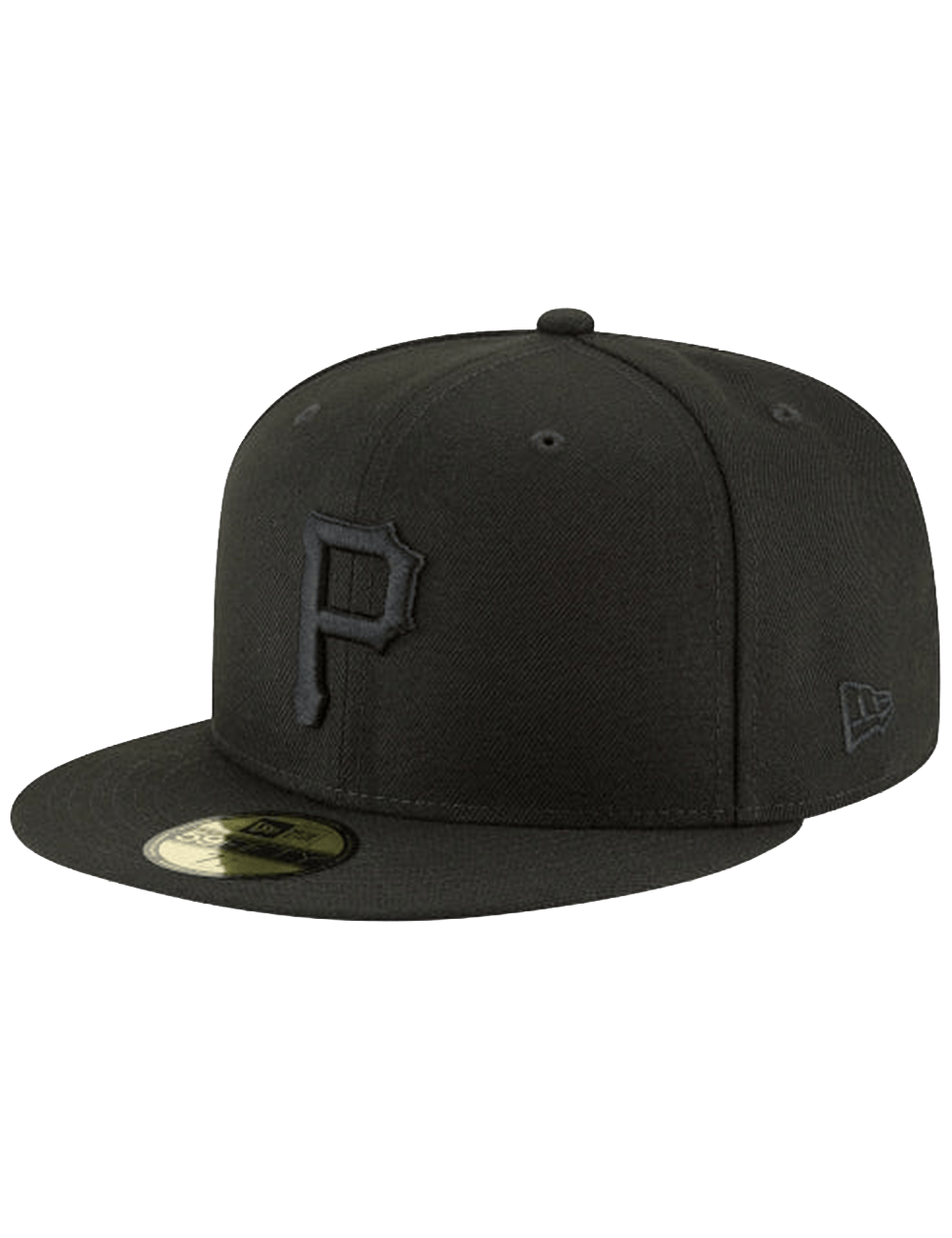 New Era Caps Pittsburgh Pirates New Era MLB Black On Black 59FIFTY Fitted Hat