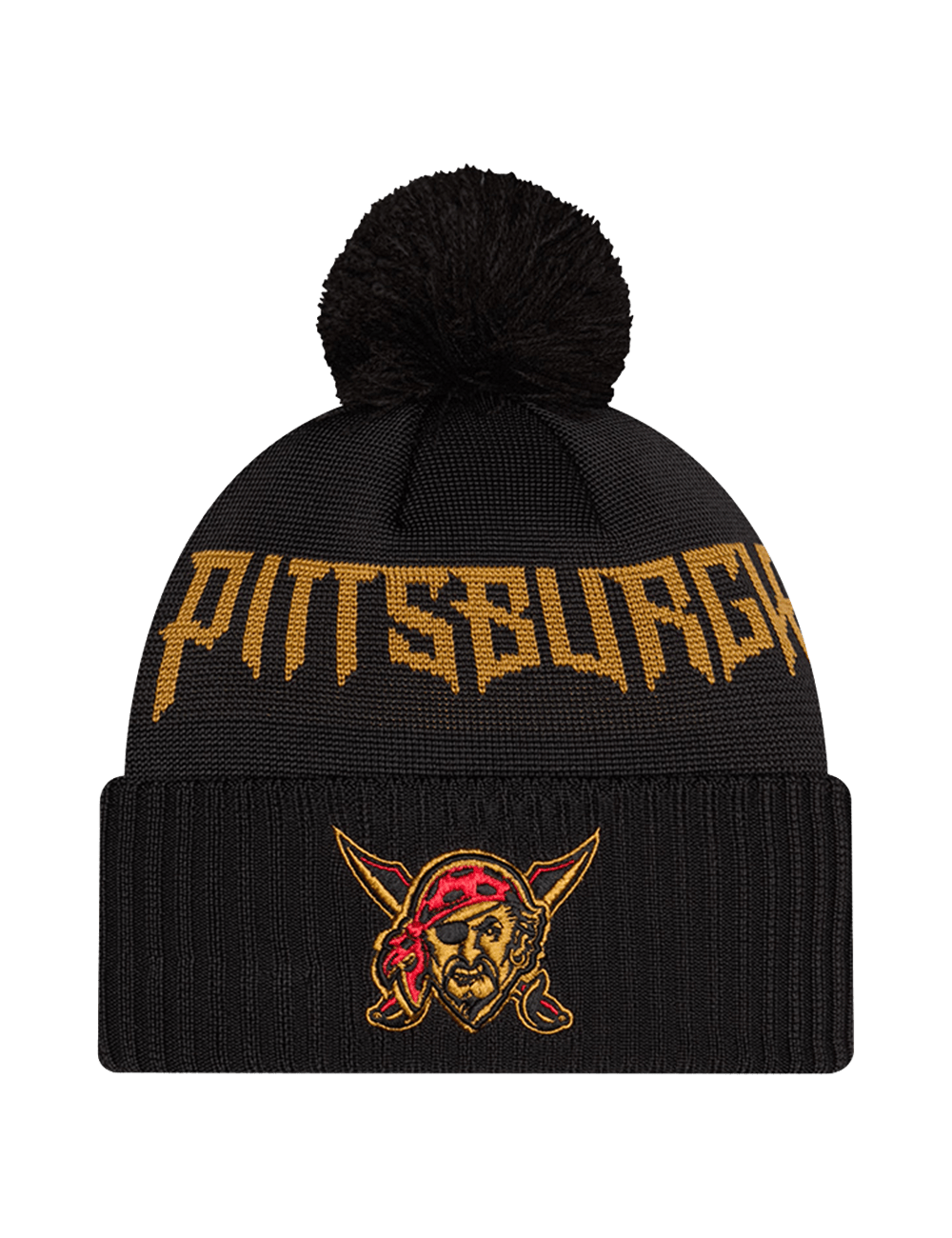 New Era Beanies OSFM Pittsburgh Pirates New Era MLB City Connect 26 Pom Knit Beanie
