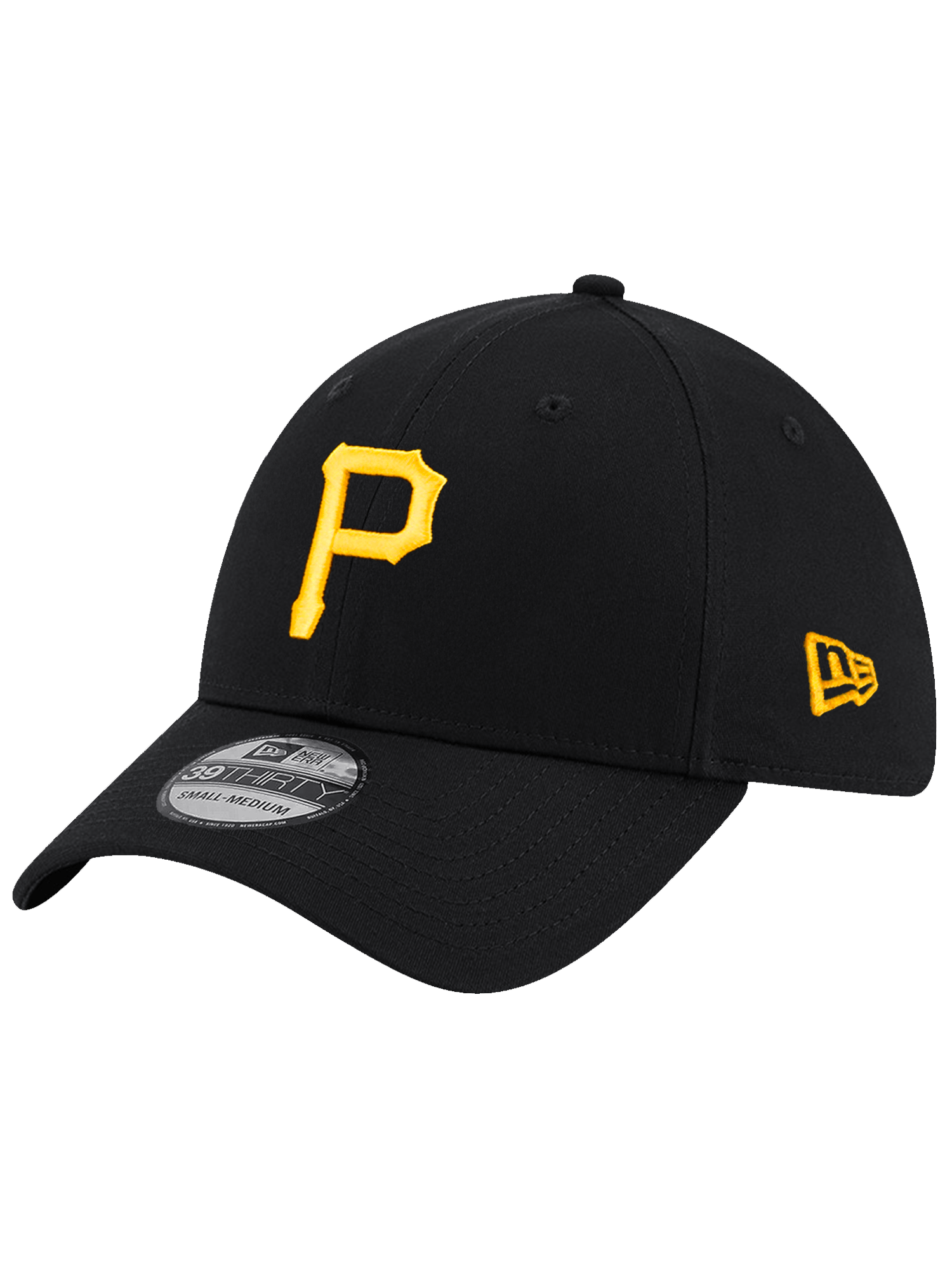 New Era Caps Pittsburgh Pirates New Era MLB Team 39THIRTY Stretch-Fit Hat - Black