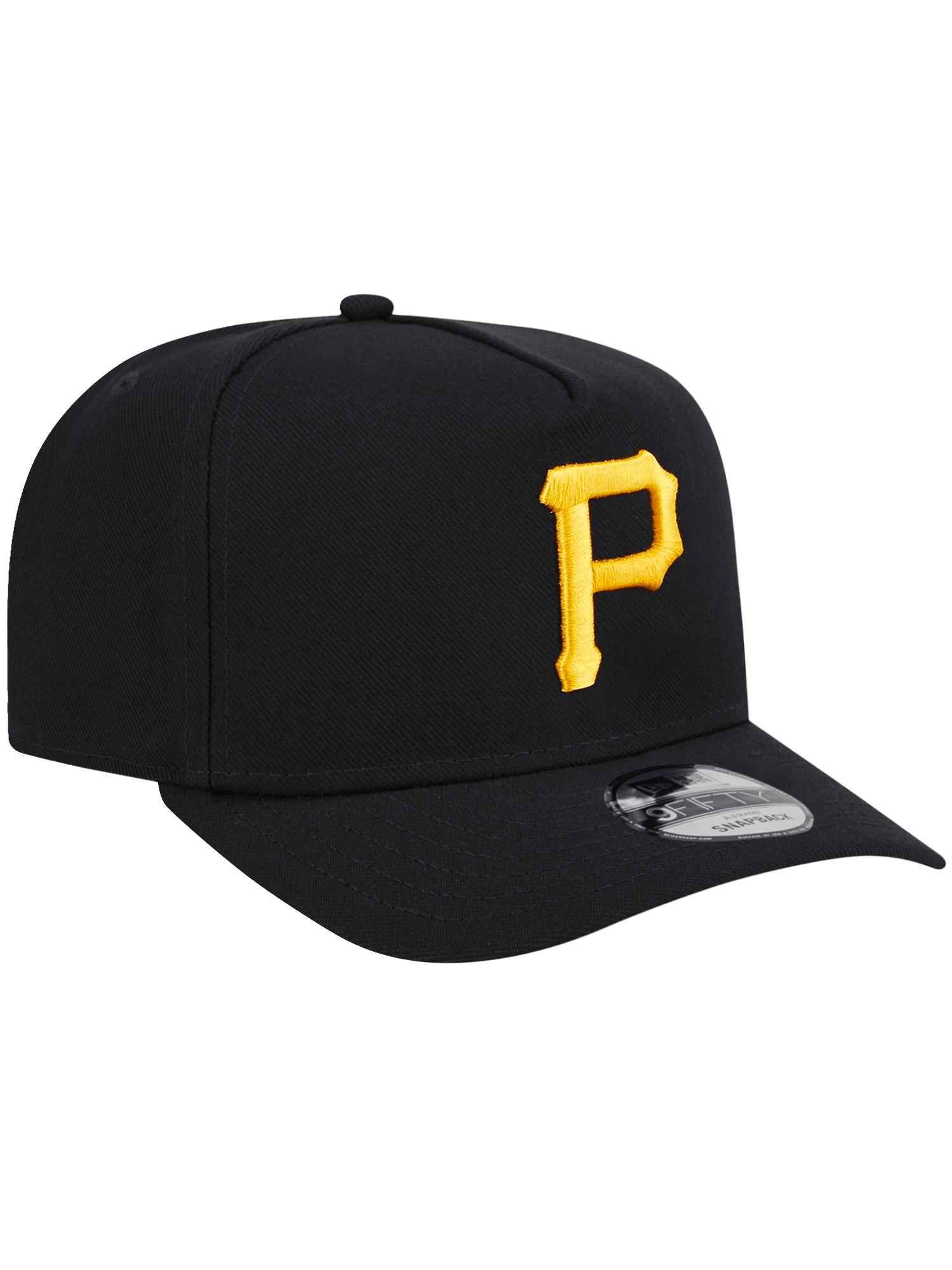 New Era Caps Pittsburgh Pirates New Era MLB Team Pre-Curved 9FIFTY A-Frame Snapback Hat - Black