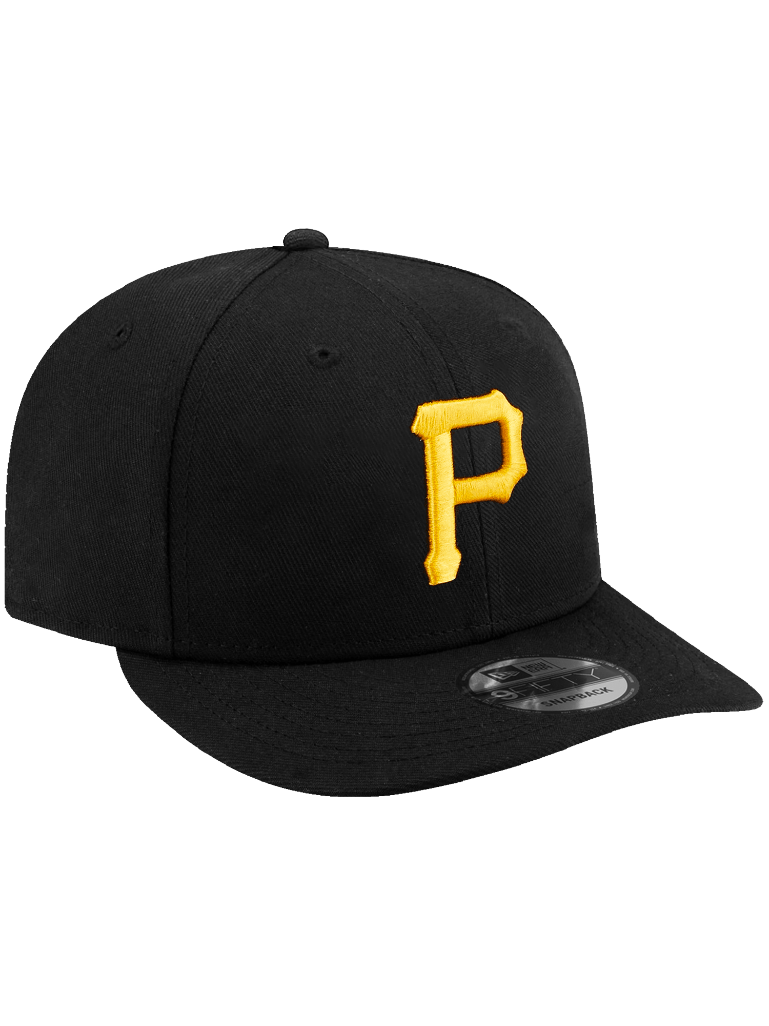 New Era Caps Pittsburgh Pirates New Era MLB Team Pre-Curved 9FIFTY Snapback Hat - Black