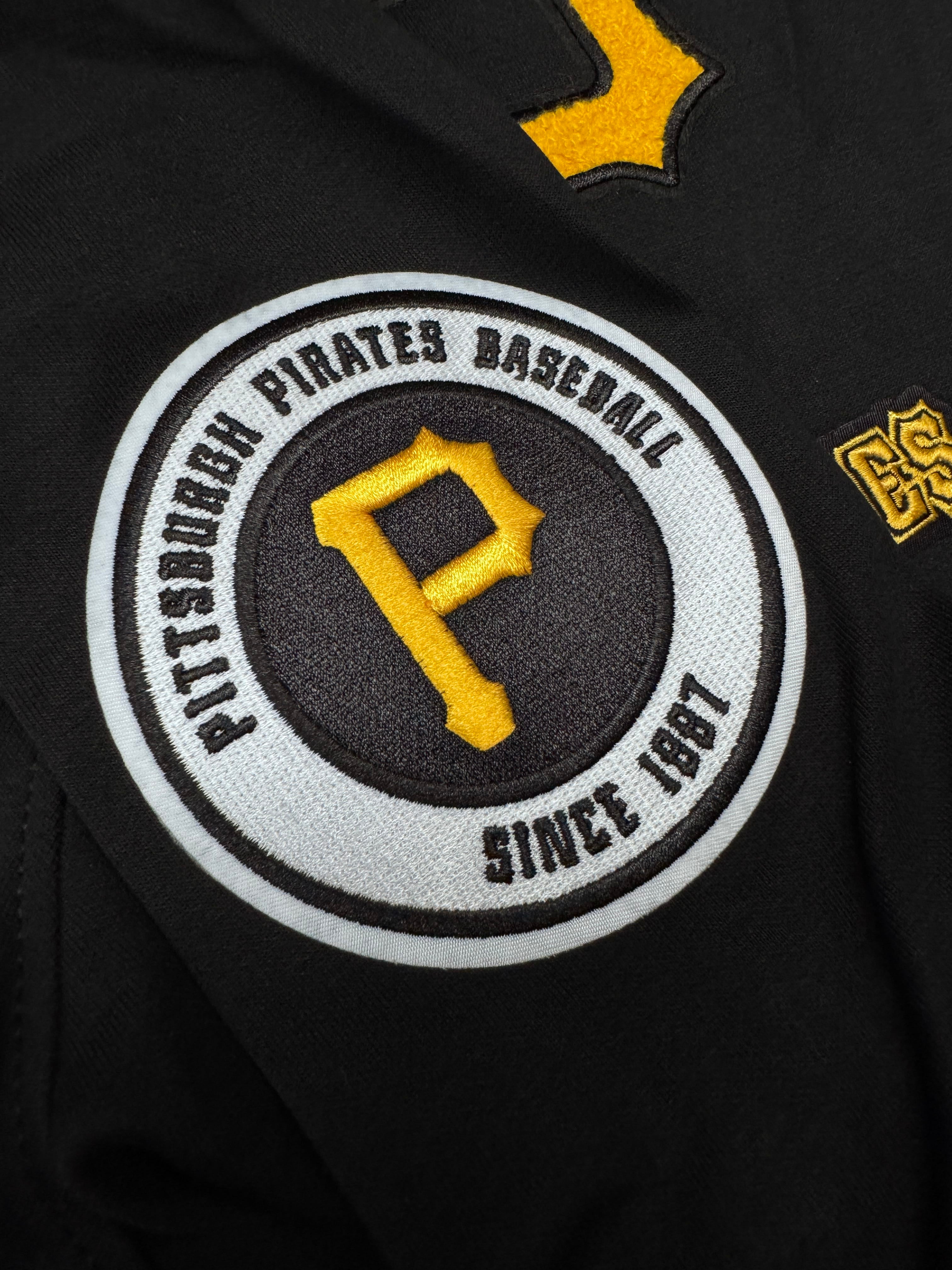 Pro Standard Jumpers Pittsburgh Pirates Pro Standard MLB Team Chenille Flex Hoodie Jumper - Black
