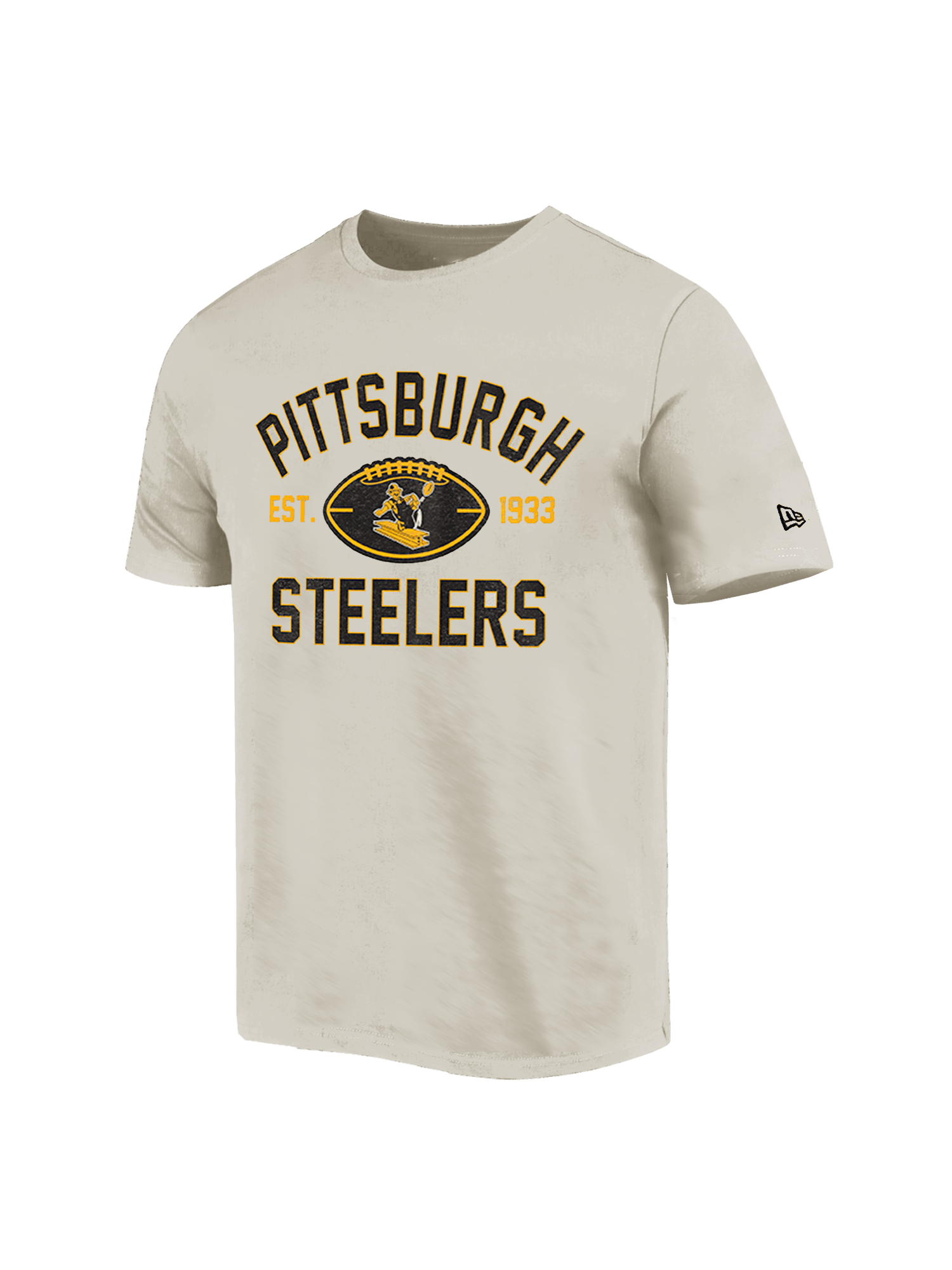 New Era T-Shirts Pittsburgh Steelers New Era NFL 24 Sideline Historic T-Shirt - Stone