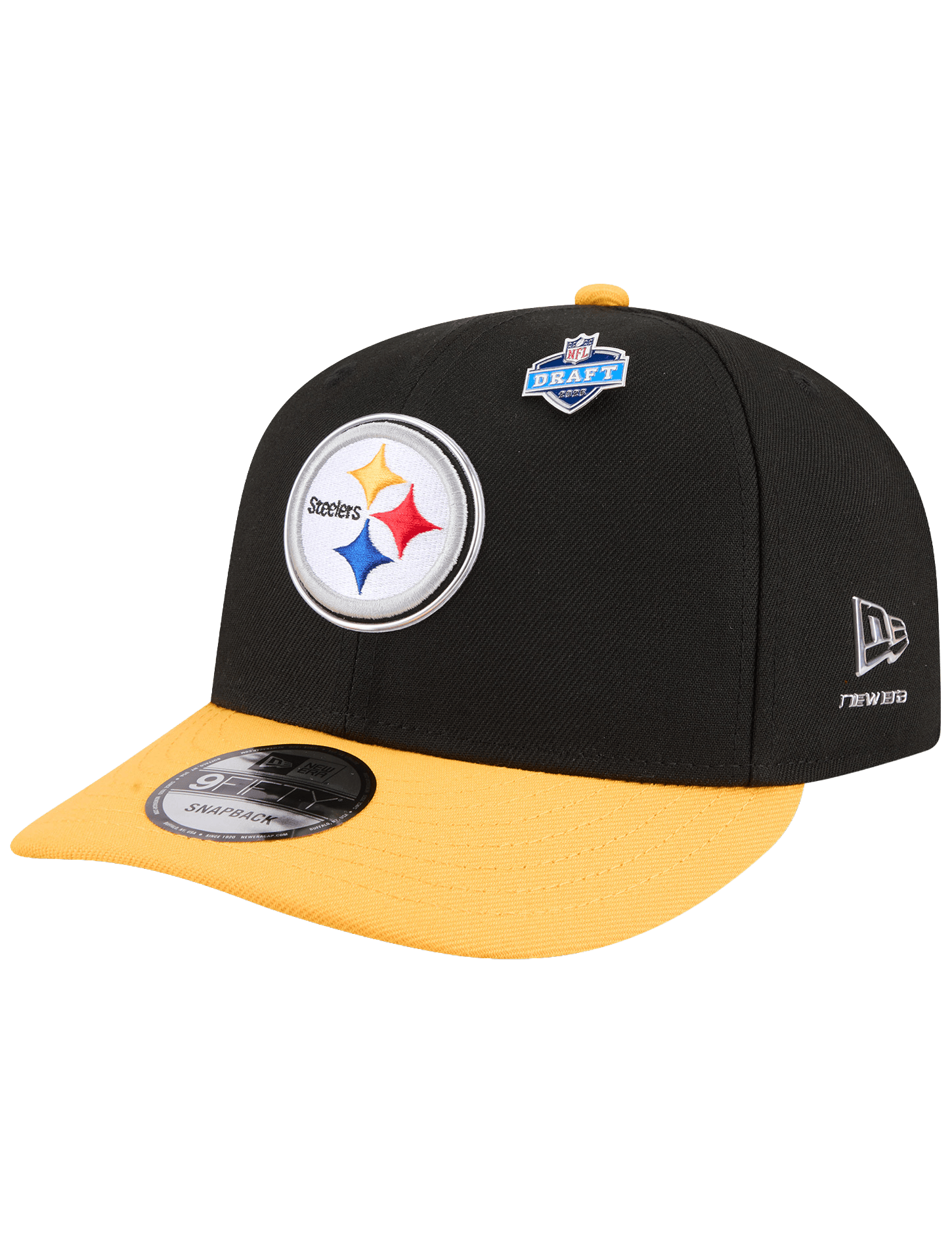 New Era Caps OSFM Pittsburgh Steelers New Era NFL Draft 26 9FIFTY Pre-Curved Snapback Hat