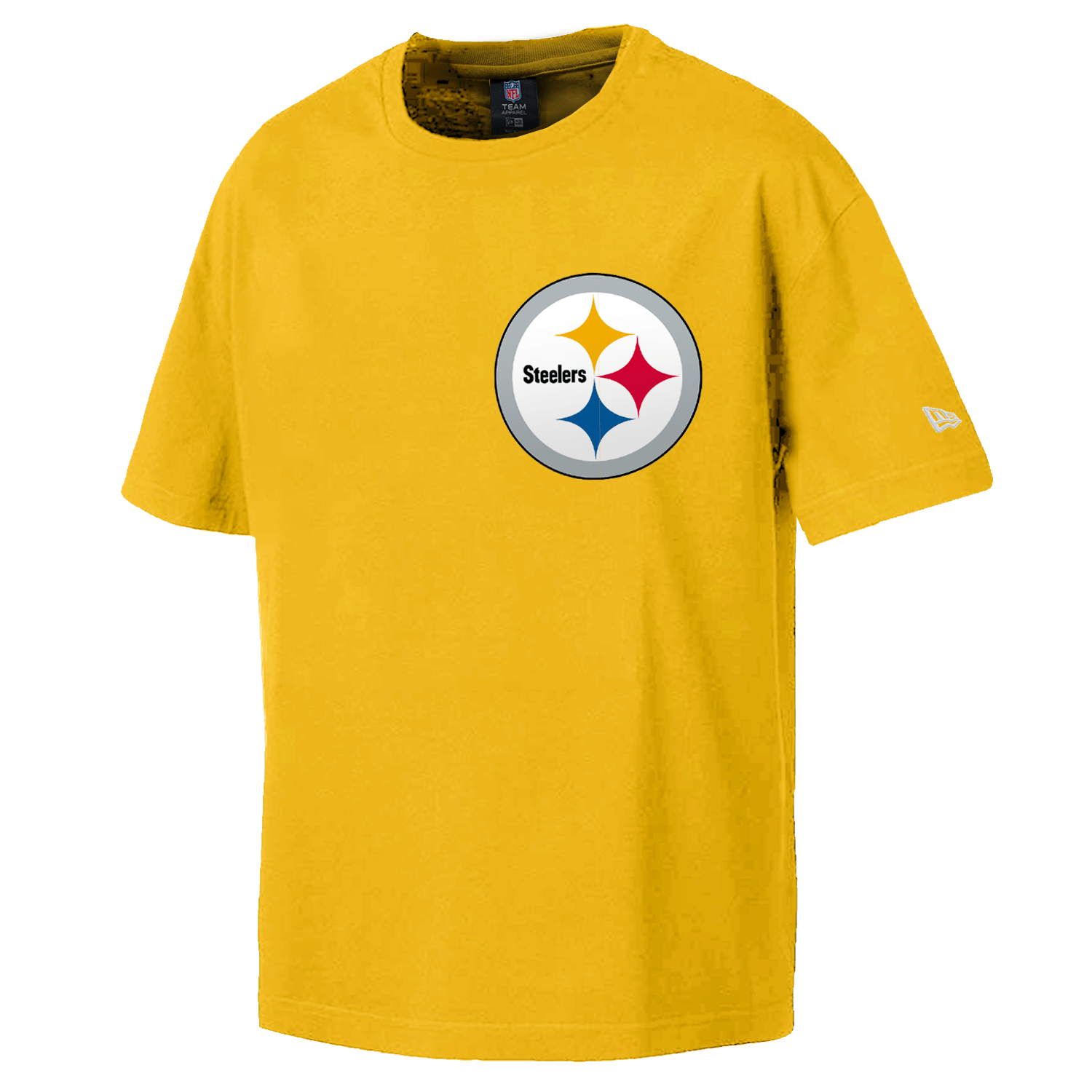 New Era T-Shirts Pittsburgh Steelers New Era NFL Logo Select Oversized T-Shirt - Yellow