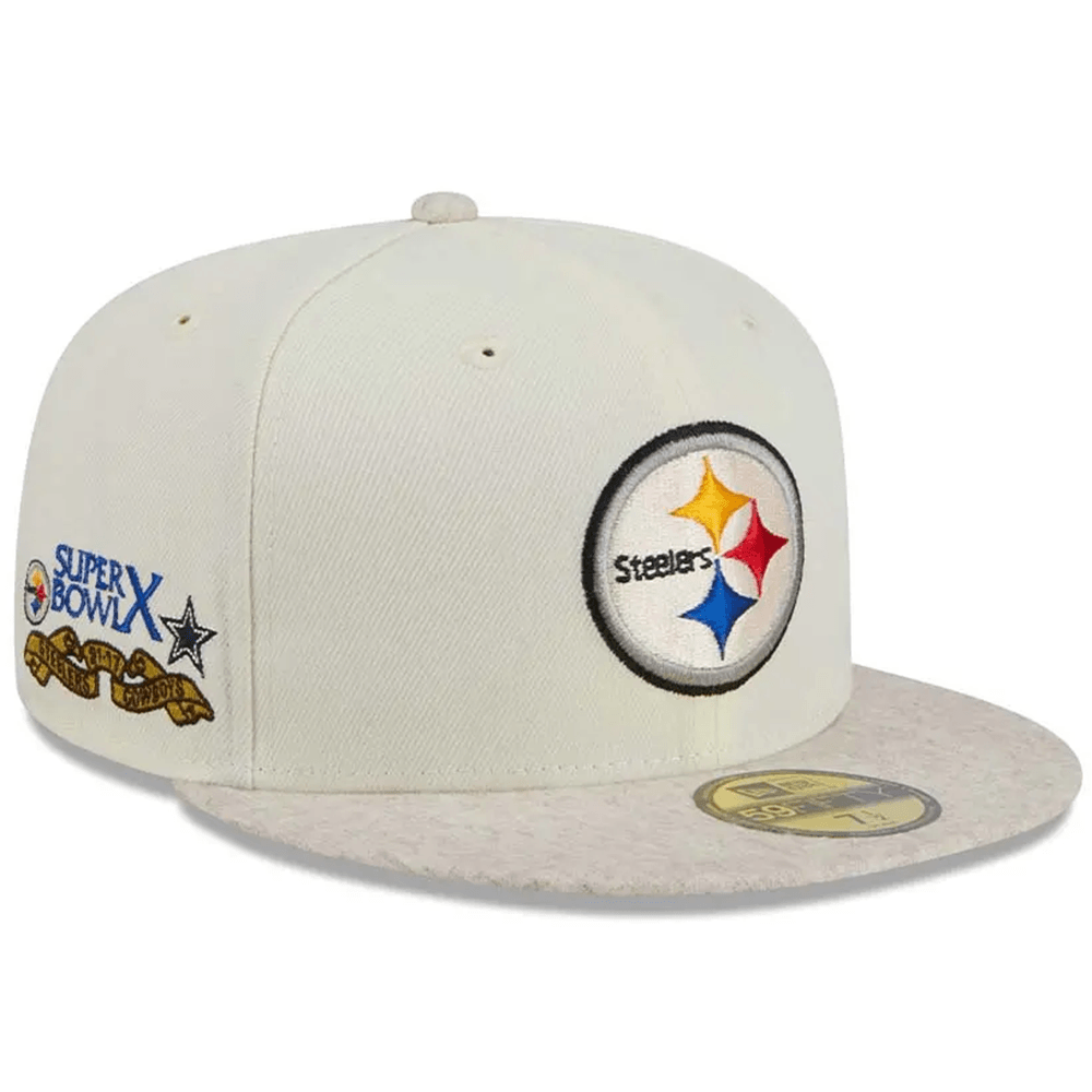New Era Caps Pittsburgh Steelers New Era NFL Match-Up 59FIFTY Fitted Hat - Chrome