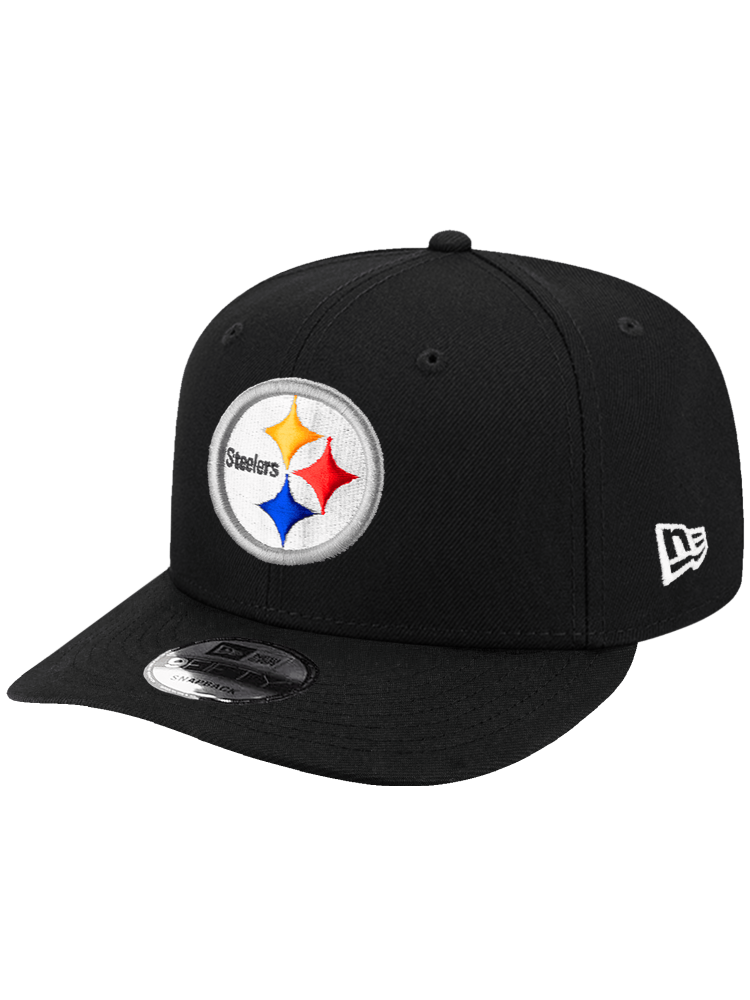 New Era Caps Pittsburgh Steelers New Era NFL Team Pre-Curved 9FIFTY Snapback Hat - Black