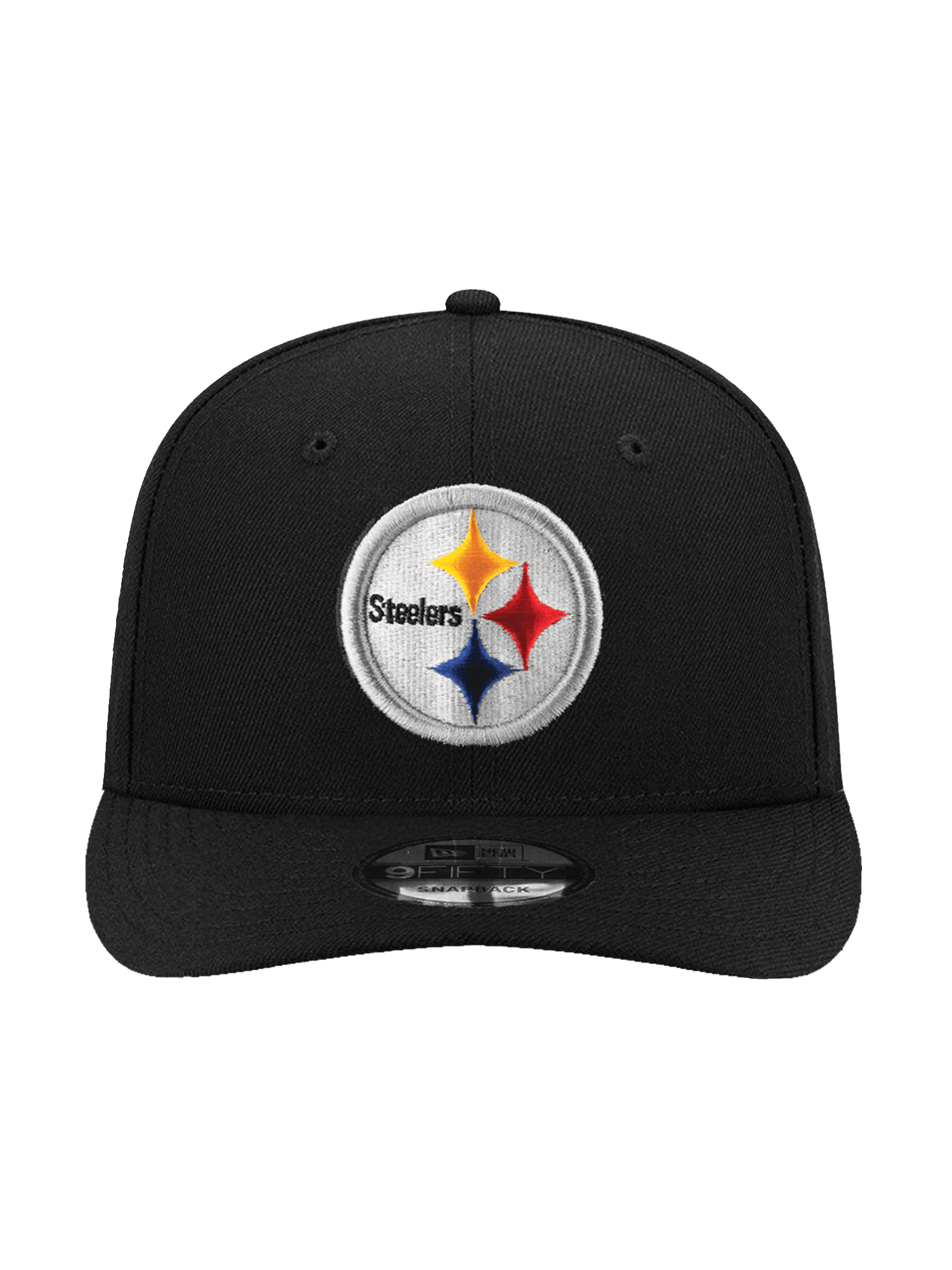 New Era Caps Pittsburgh Steelers New Era NFL Team Pre-Curved 9FIFTY Snapback Hat - Black