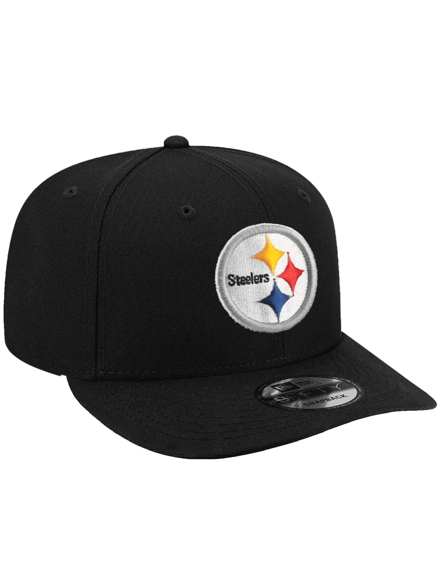 New Era Caps Pittsburgh Steelers New Era NFL Team Pre-Curved 9FIFTY Snapback Hat - Black