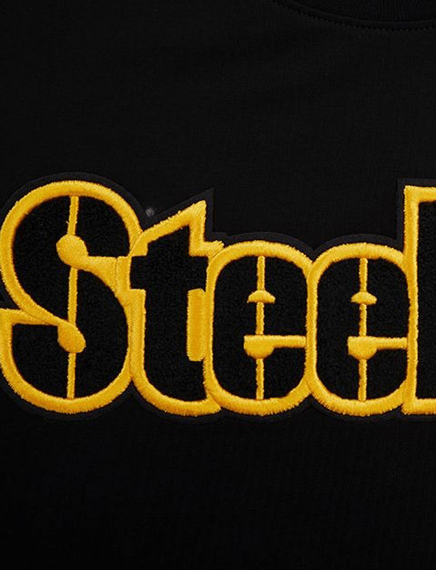 Pro Standard T-Shirts Pittsburgh Steelers Pro Standard NFL Classic Chenille Flex T-Shirt - Black