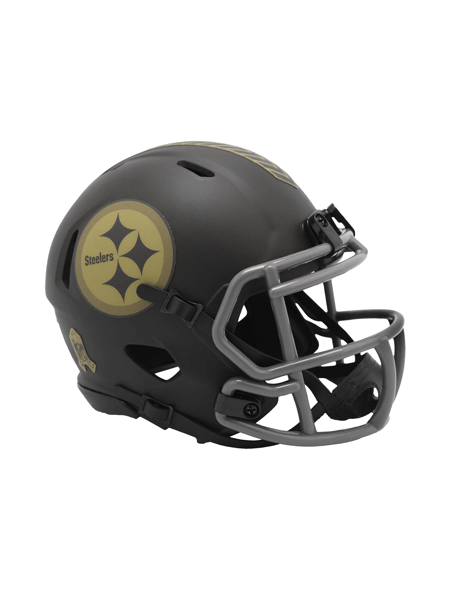 Riddell Helmets Pittsburgh Steelers Riddell NFL Salute To Service 25 Speed Mini Size Helmet