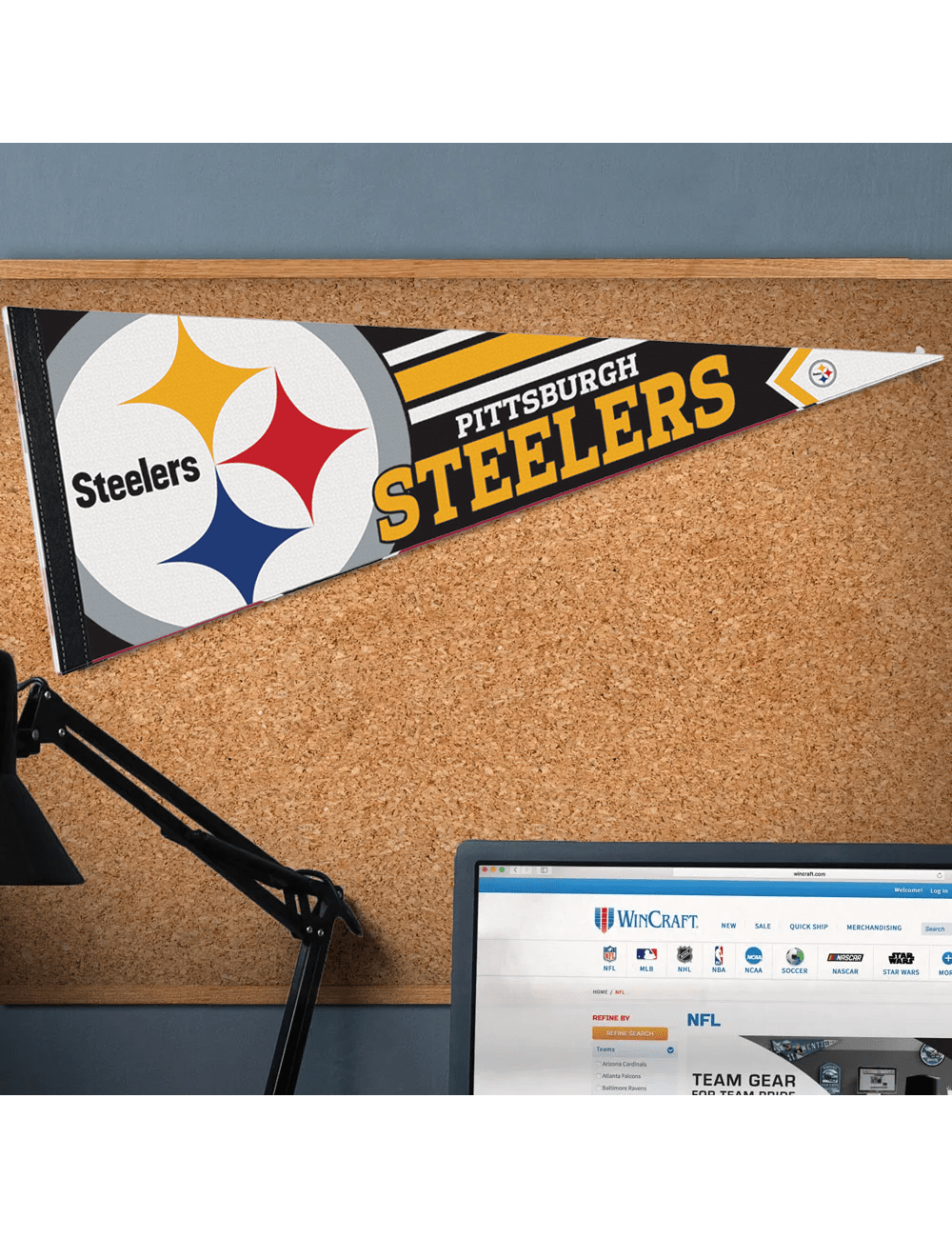 Wincraft Accessories Pittsburgh Steelers Wincraft NFL Team Premium 12" x 30" Pennant