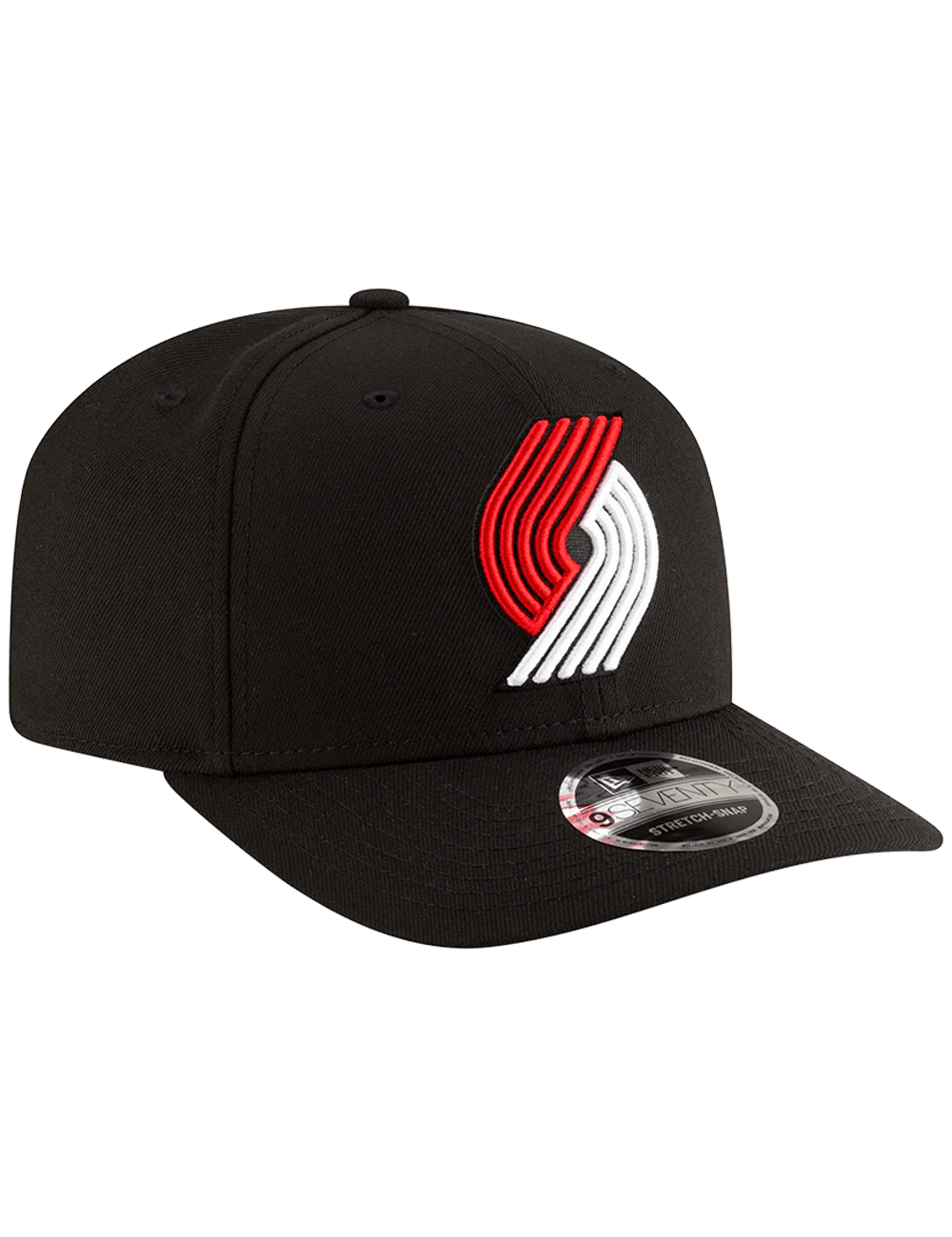 New Era Caps Portland Trail Blazers New Era NBA Team 9SEVENTY Stretch-Snapback Hat - Black