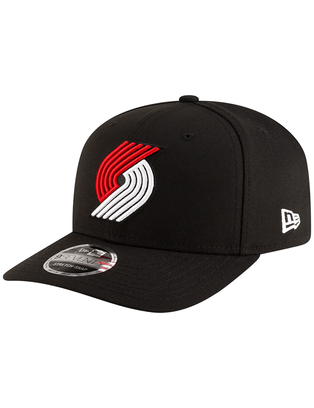 New Era Caps Portland Trail Blazers New Era NBA Team 9SEVENTY Stretch-Snapback Hat - Black