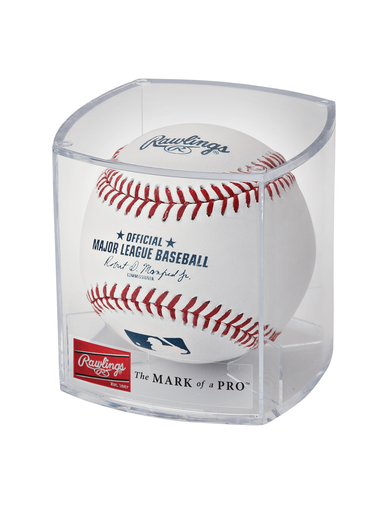 Rawlings Balls Rawlings MLB Official Game Baseball Ball w/Display Case