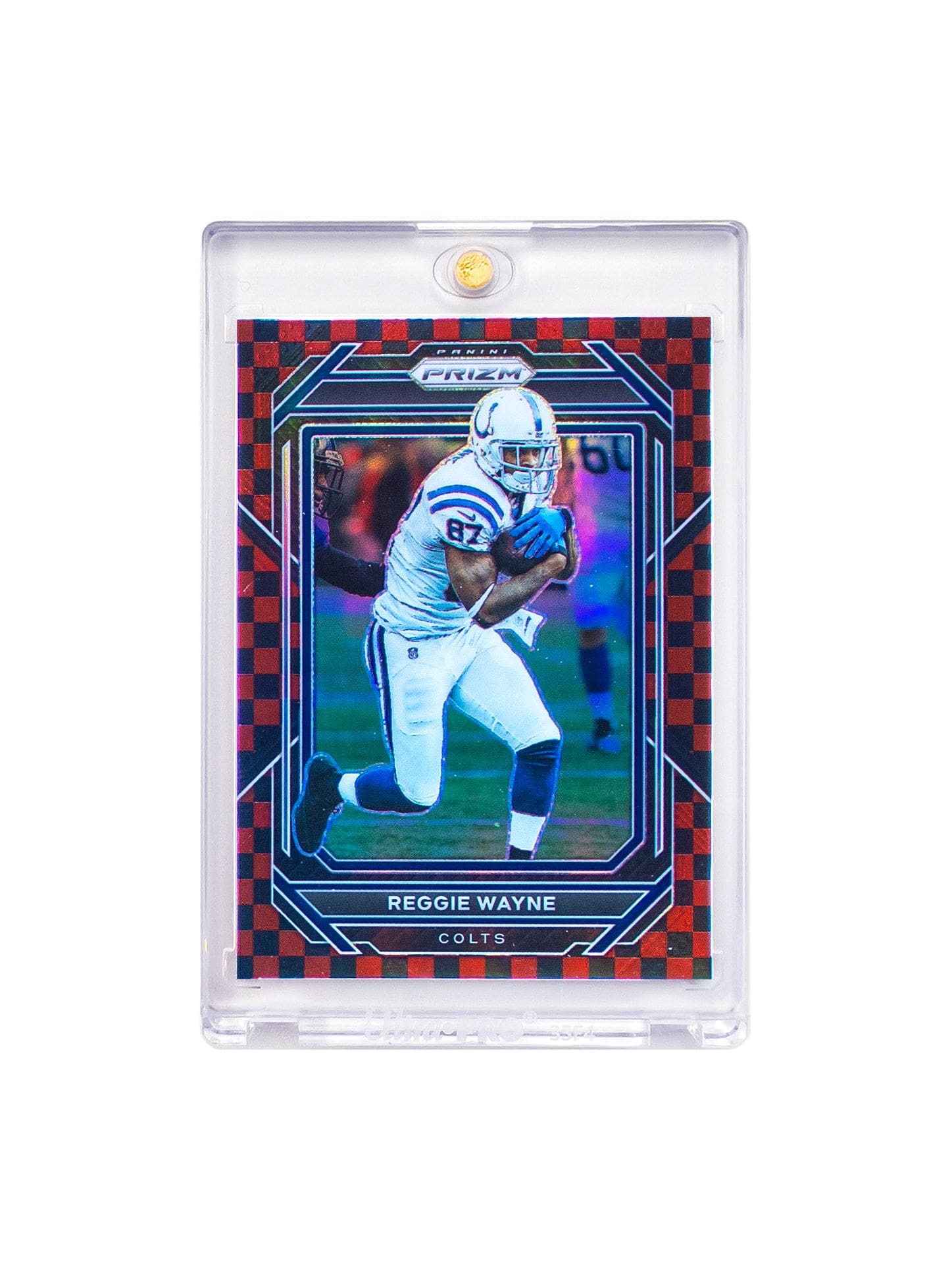 Panini Cards Reggie Wayne Indianapolis Colts Panini NFL Prizm 22 Checkerboard SP Card