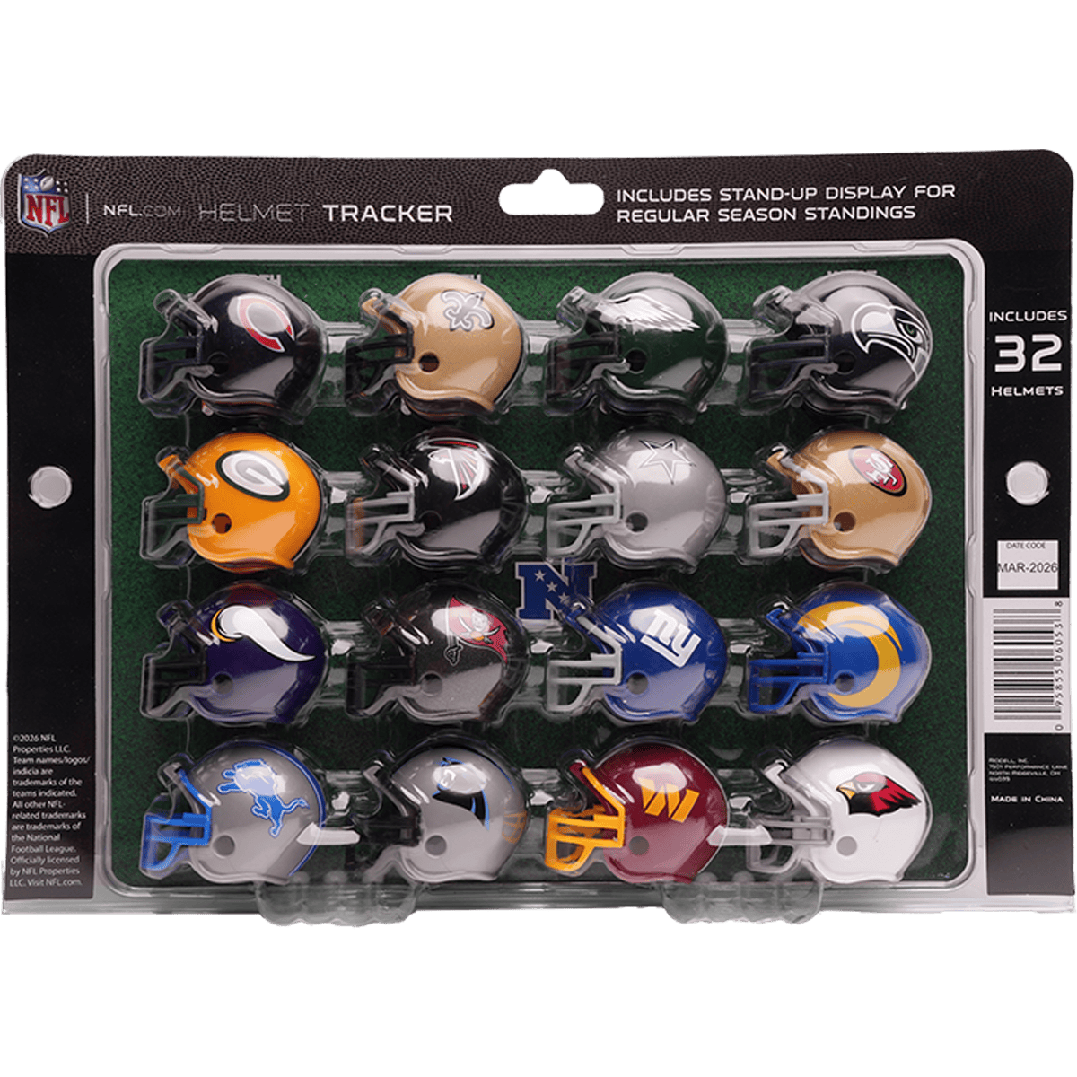 Riddell Accessories Riddell NFL Pocket Helmet Conference Tracker w/Display Stand