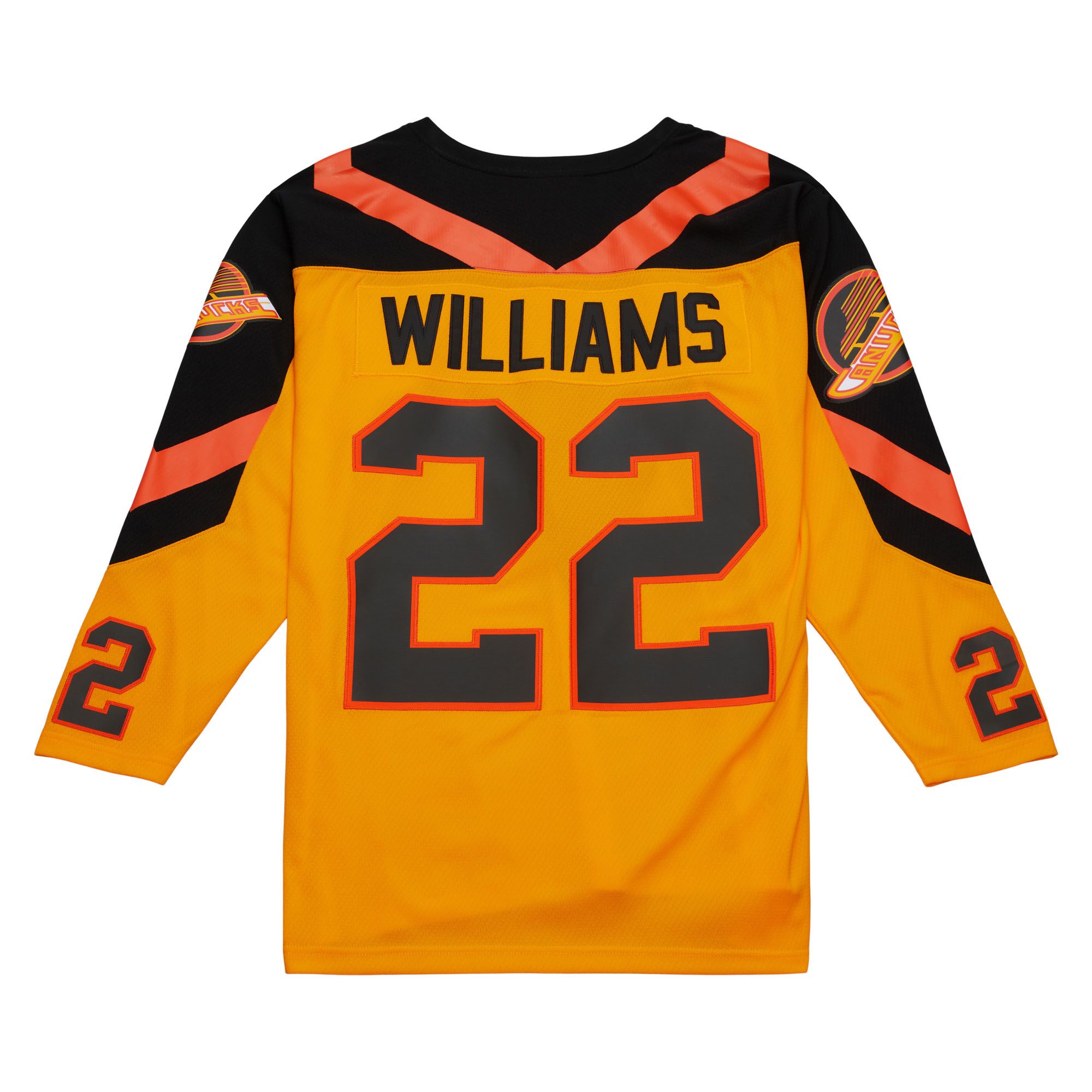 Dave Williams Vancouver Canucks Mitchell & Ness NHL Blue Line Jersey - Yellow