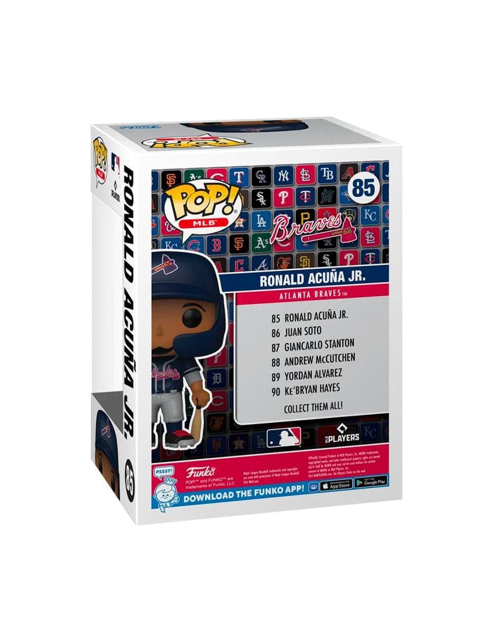 Funko Figures Ronald Acuna Atlanta Braves Funko MLB Pop Vinyl 3.75" Figure - Navy