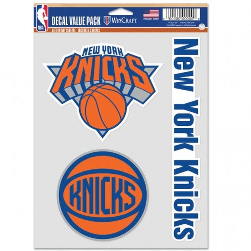 New York Knicks Wincraft NBA Team 3 Pack Decal Set