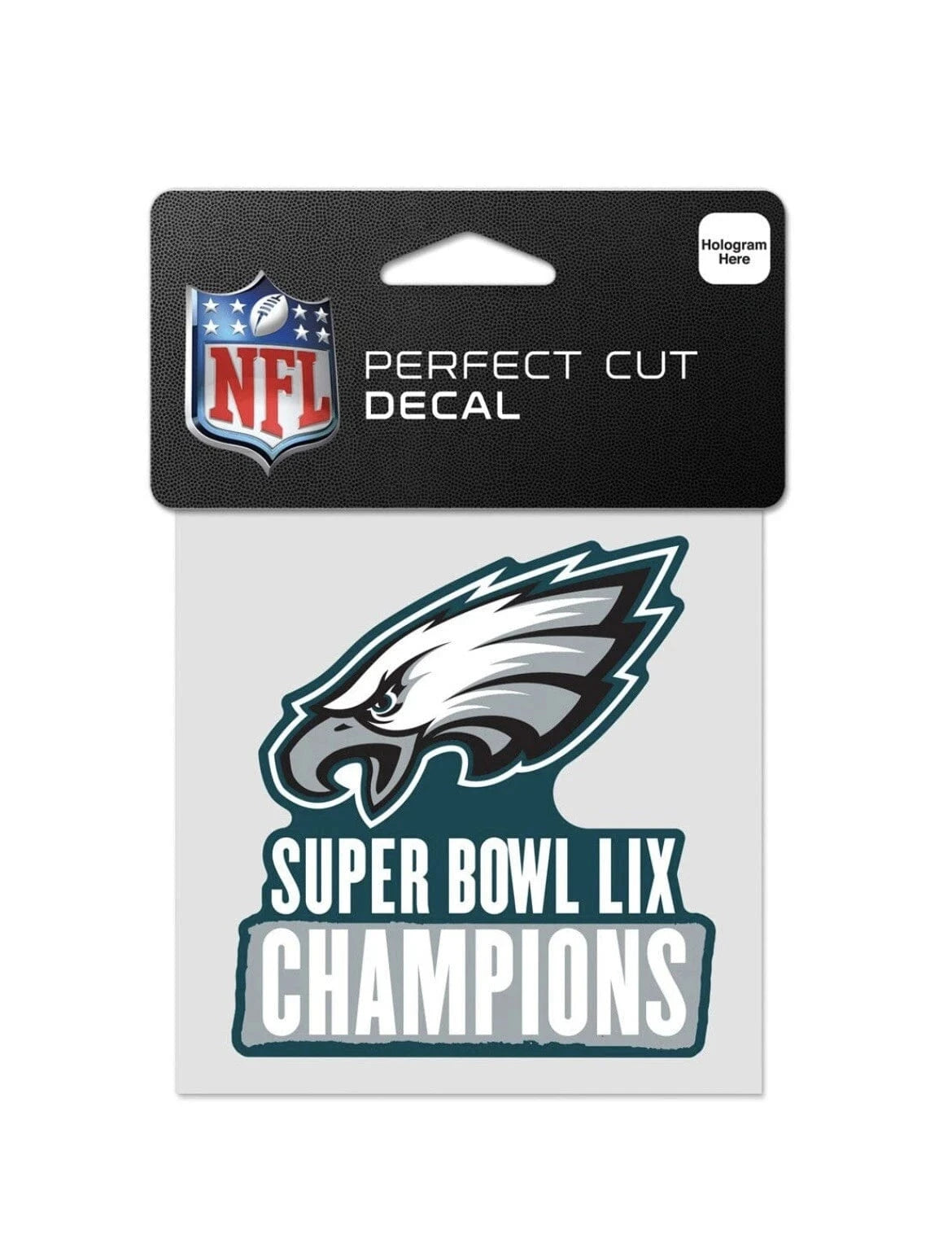 Philadelphia Eagles Wincraft NFL 25 Champs 4" x 4" Perfect-Cut Decal