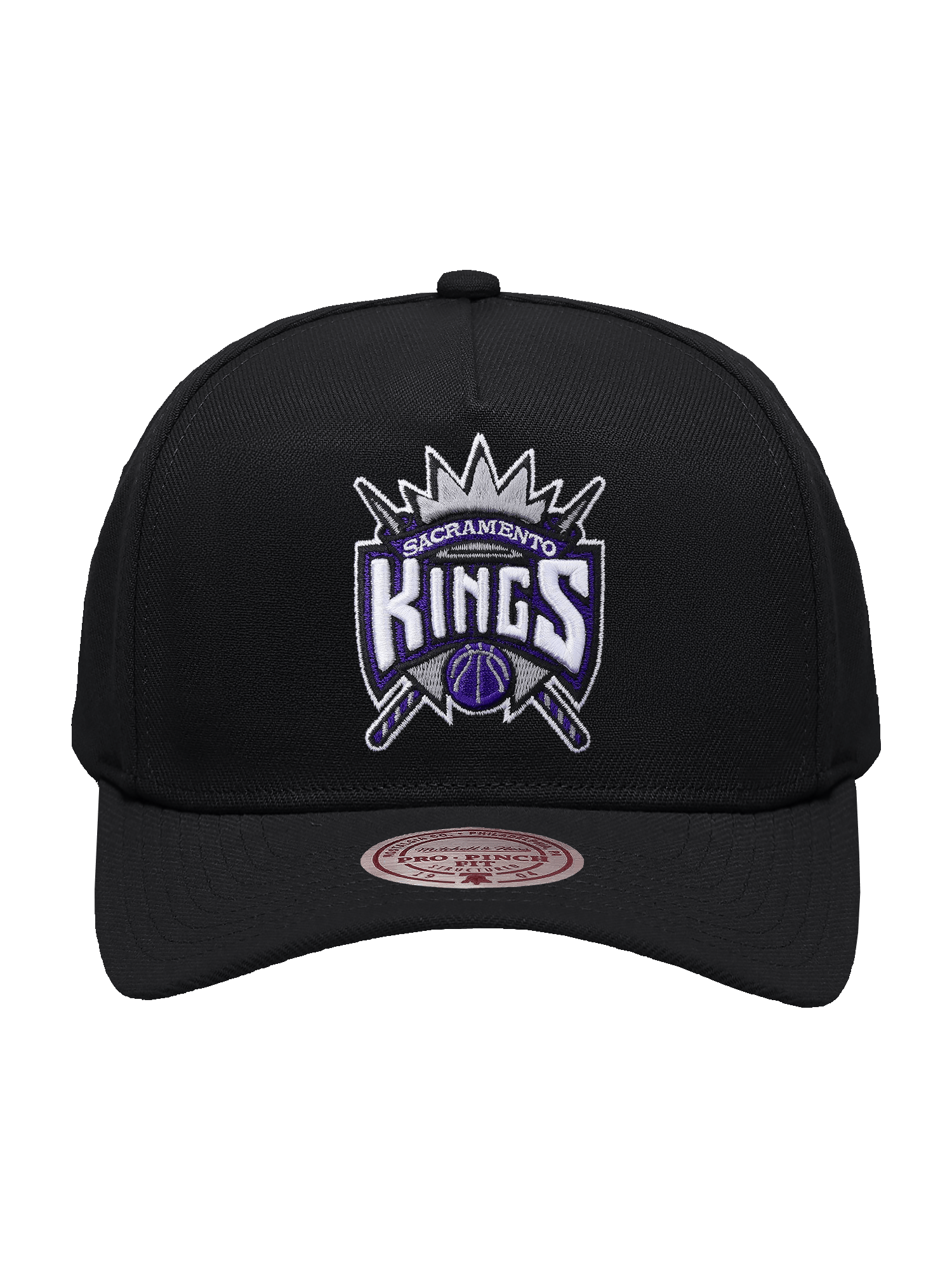Mitchell And Ness Caps Sacramento Kings Mitchell & Ness NBA HWC Pro Pinch Snapback Hat - Black