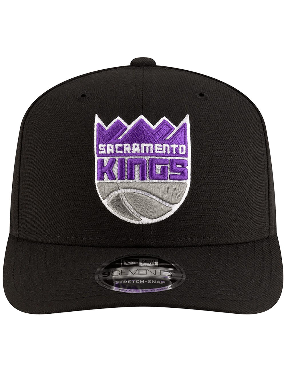 New Era Caps Sacramento Kings New Era NBA Team 9SEVENTY Stretch-Snapback Hat - Black