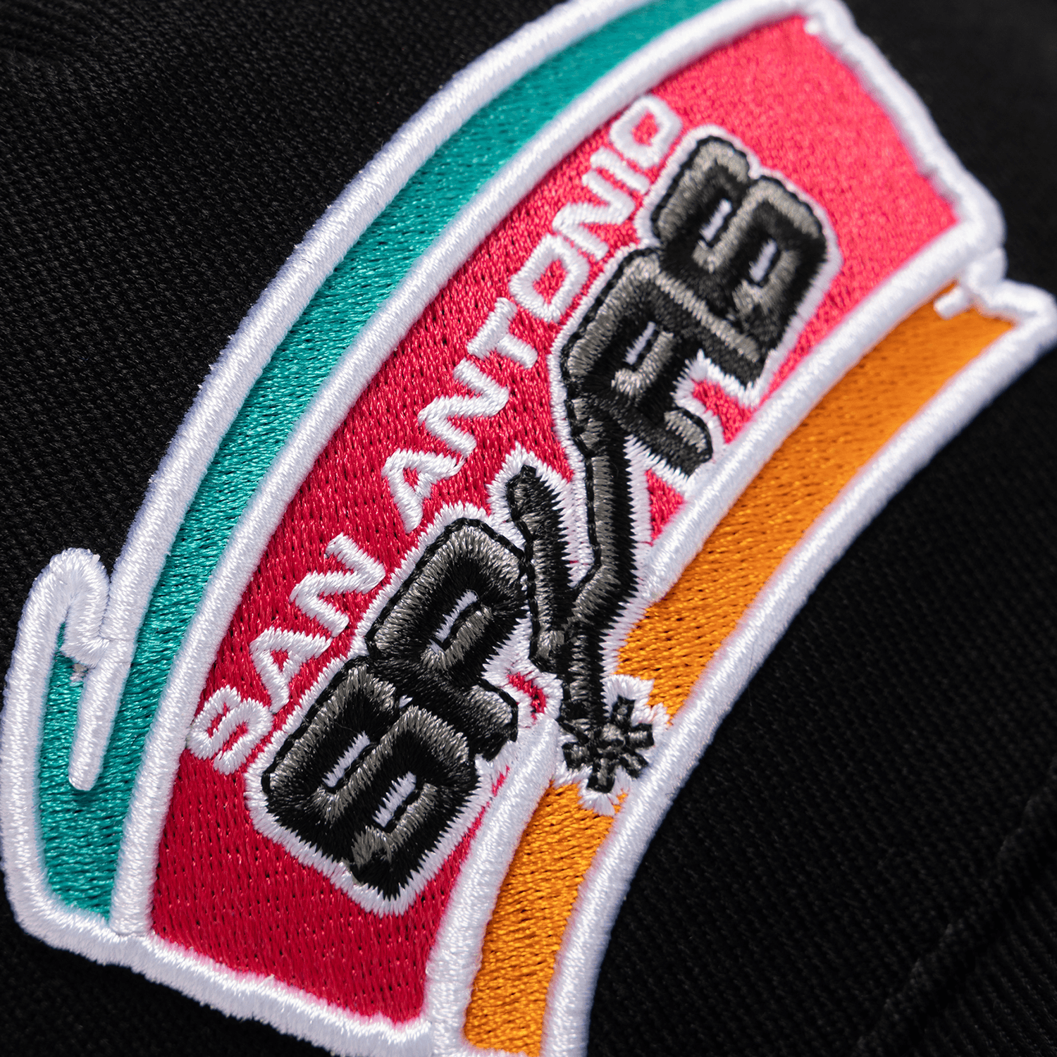 Mitchell And Ness Caps San Antonio Spurs Mitchell & Ness NBA Team HWC MVP Snapback Hat - Black