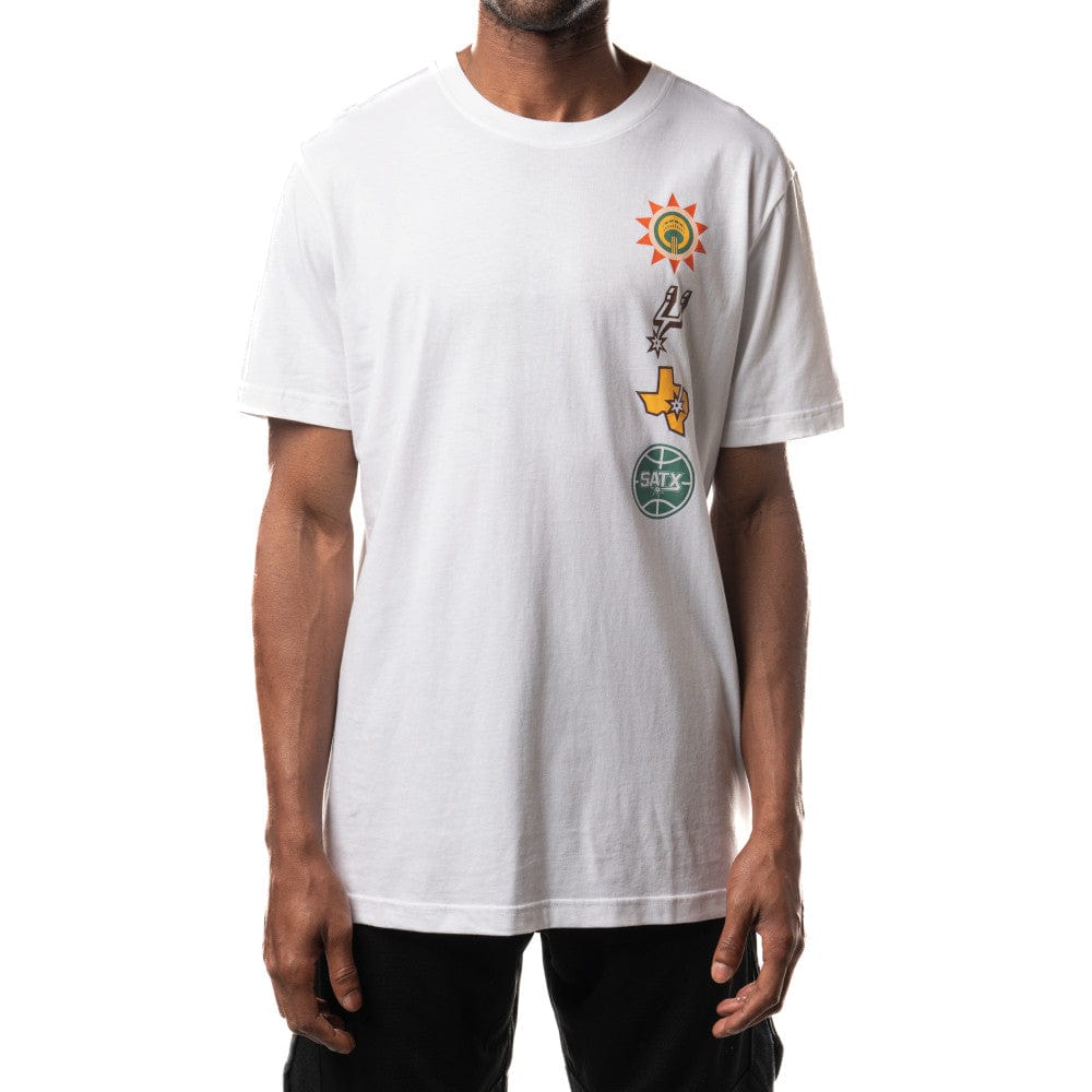 New Era T-Shirts San Antonio Spurs New Era NBA 24 City Edition T-Shirt - White