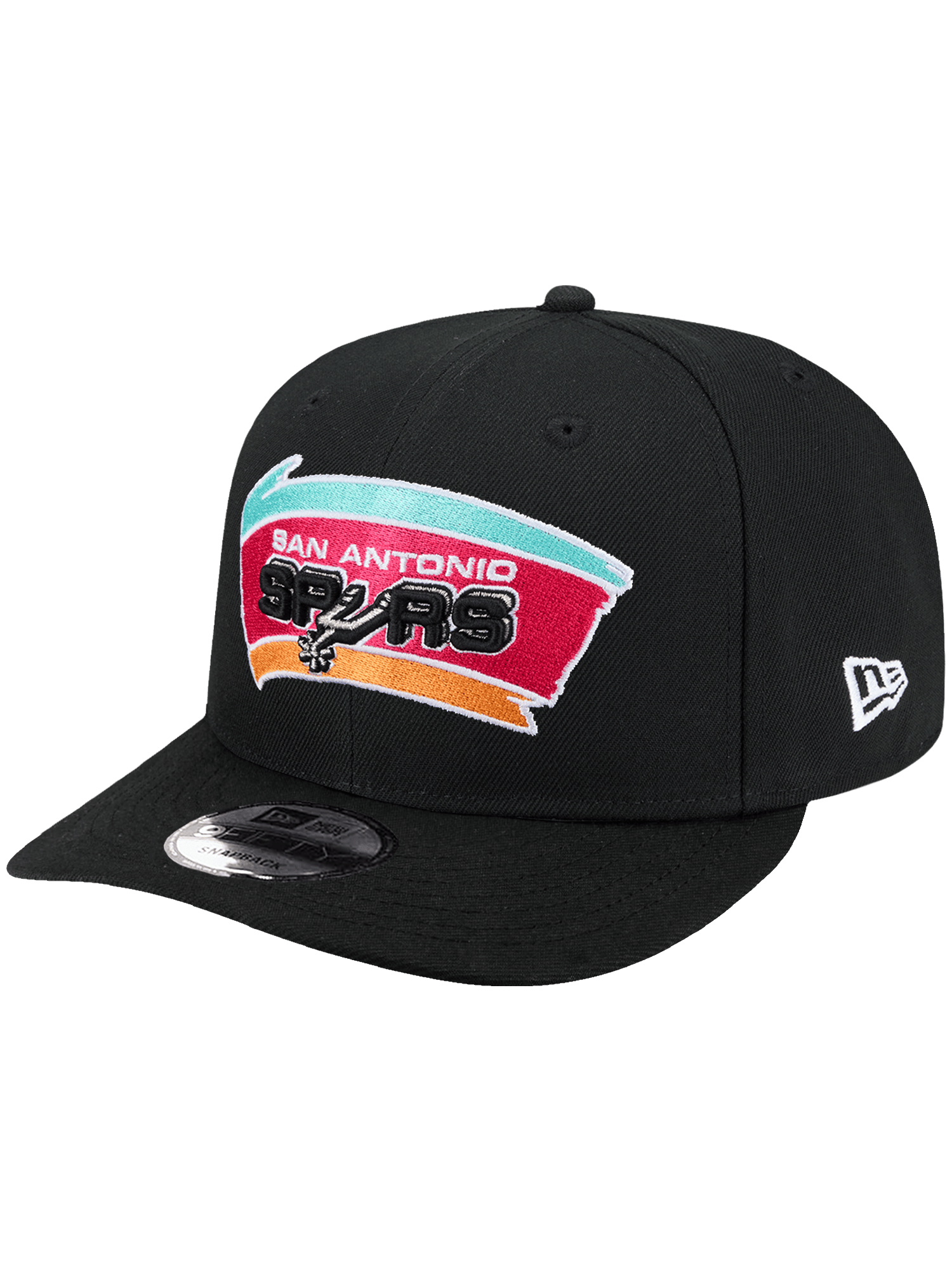 New Era Caps San Antonio Spurs New Era NBA HWC 9FIFTY Pre-Curved Snapback Hat - Black