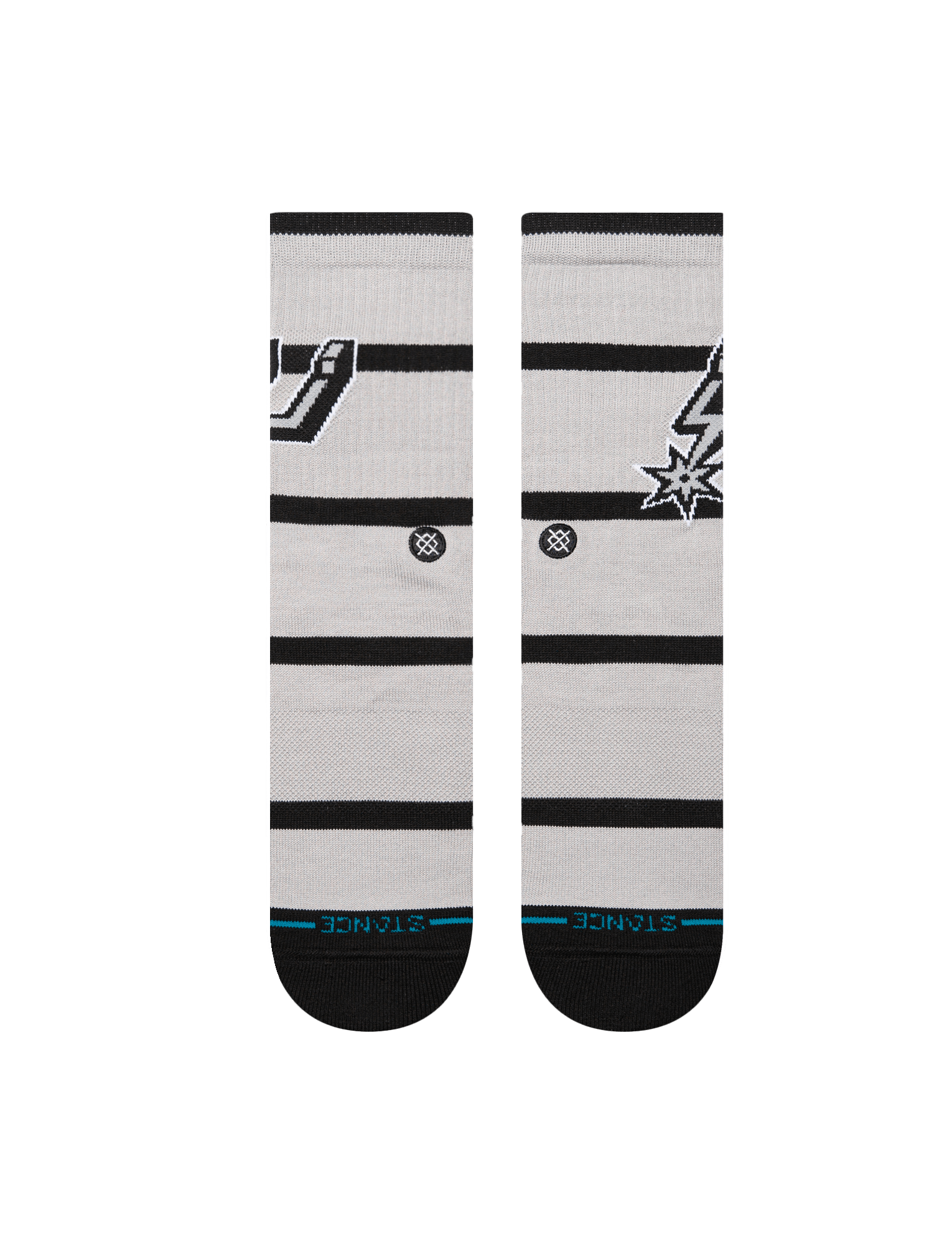 Stance Socks Large (9-12 US) San Antonio Spurs Stance NBA Team Prep Crew Socks