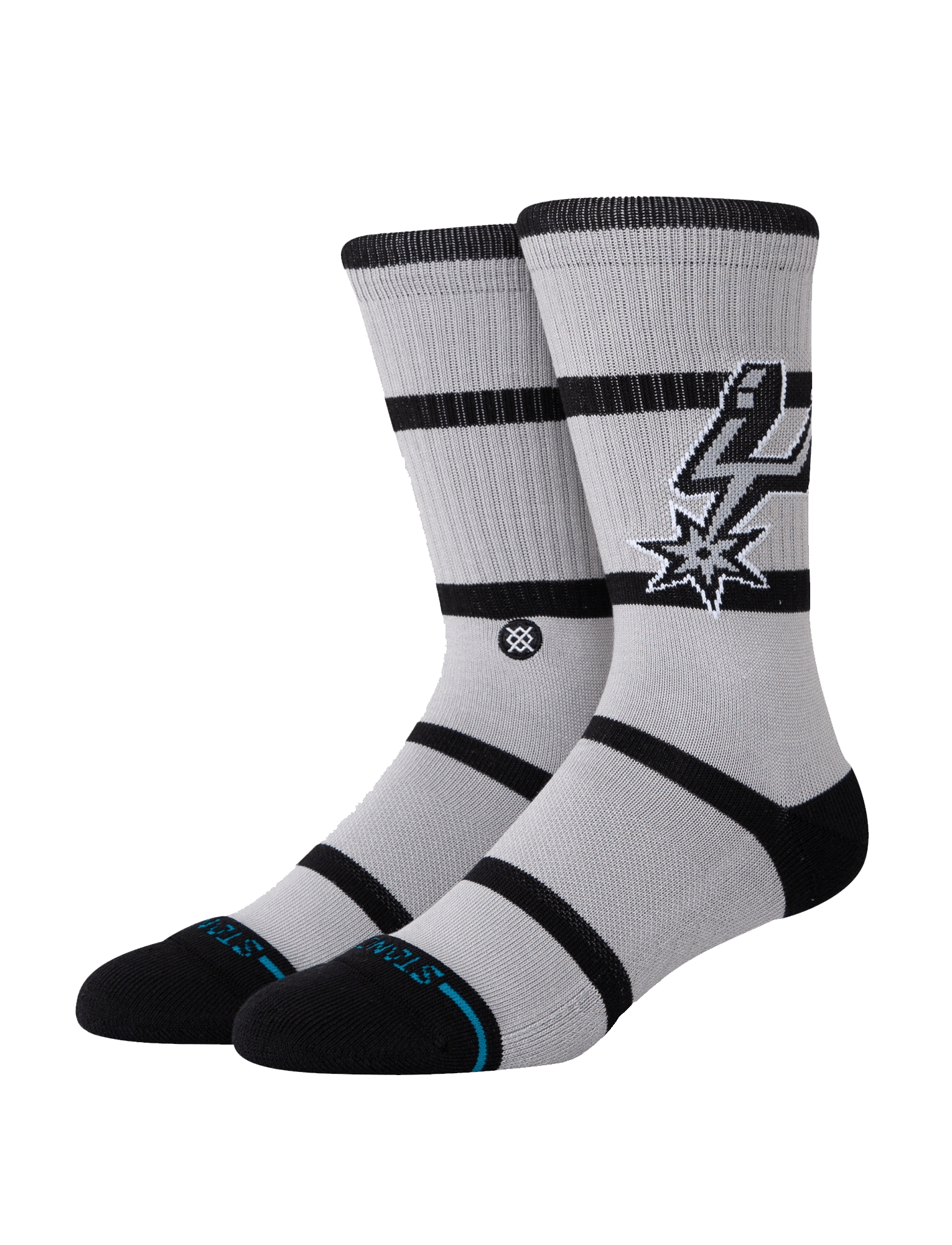 Stance Socks Large (9-12 US) San Antonio Spurs Stance NBA Team Prep Crew Socks