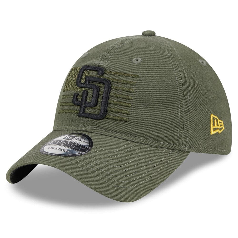 New Era Caps San Diego Padres New Era MLB 2023 Armed Forces 9TWENTY Strapback Hat - Army