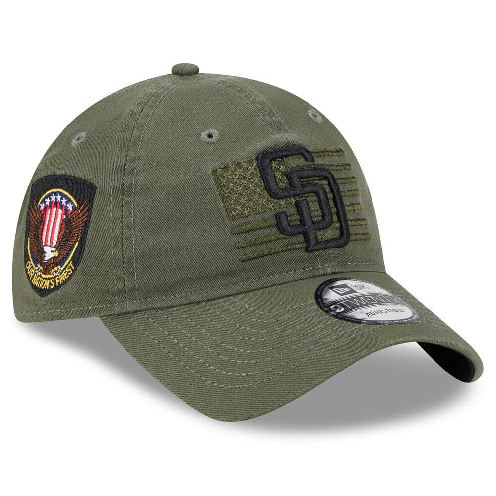 New Era Caps San Diego Padres New Era MLB 2023 Armed Forces 9TWENTY Strapback Hat - Army